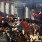 L'expulsion des marchands du temple Le Caravage