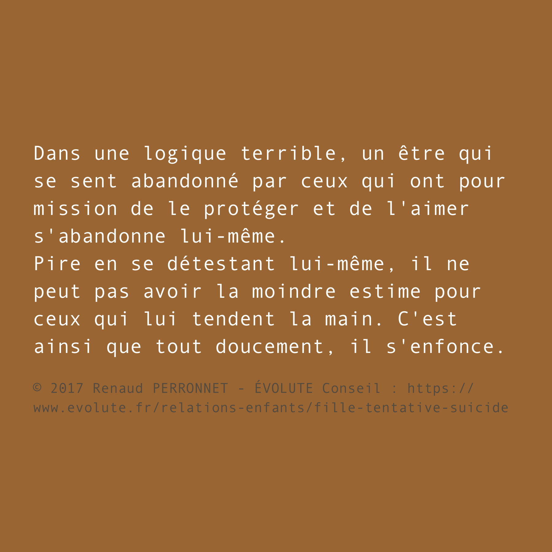 La logique de l'abandon