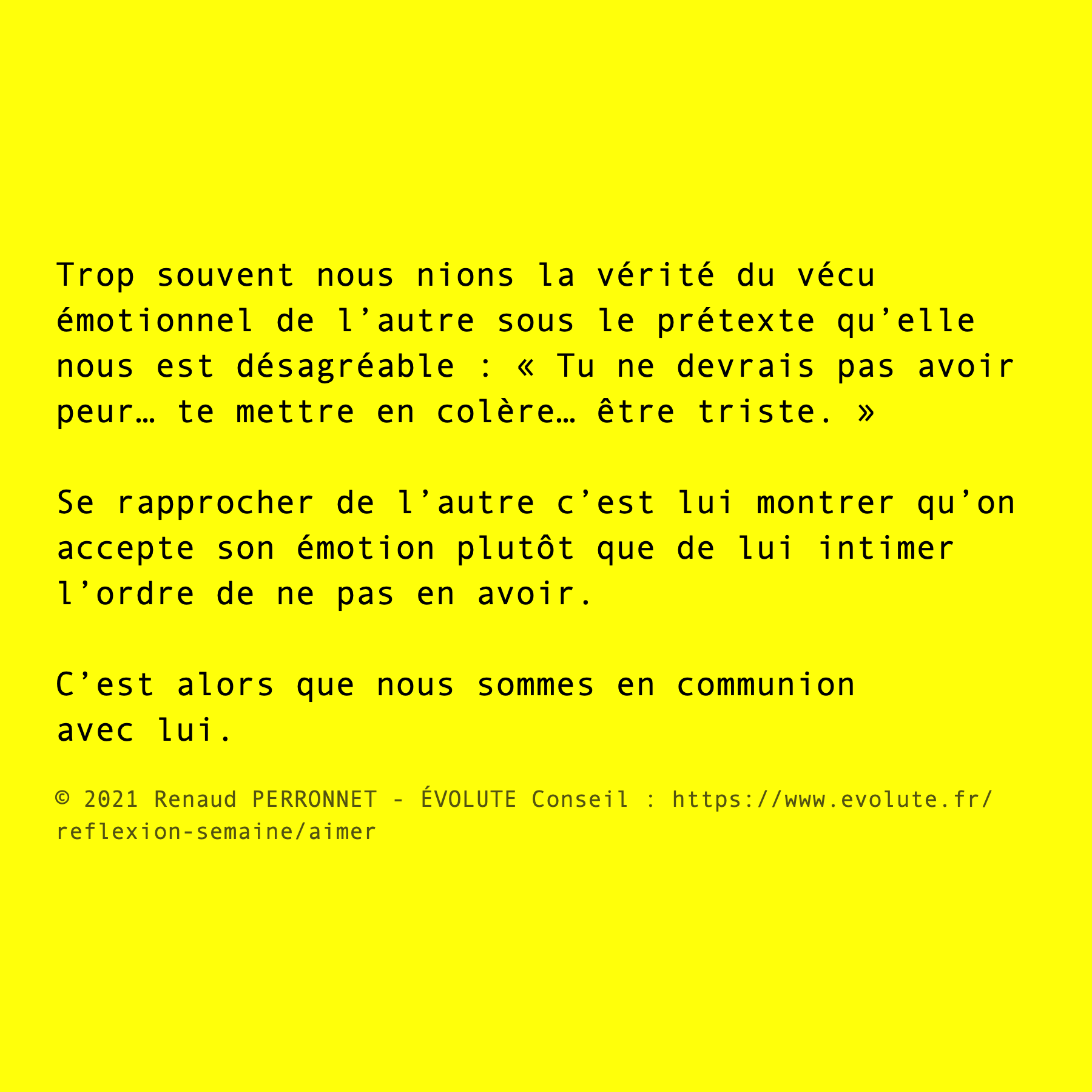 Accepter l'émotion