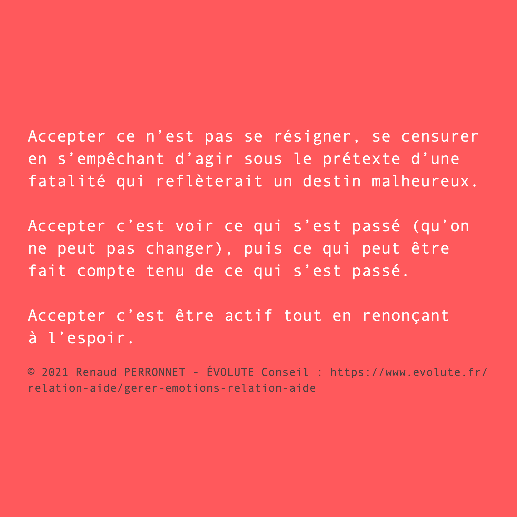 Qu'est-ce qu'accepter ?