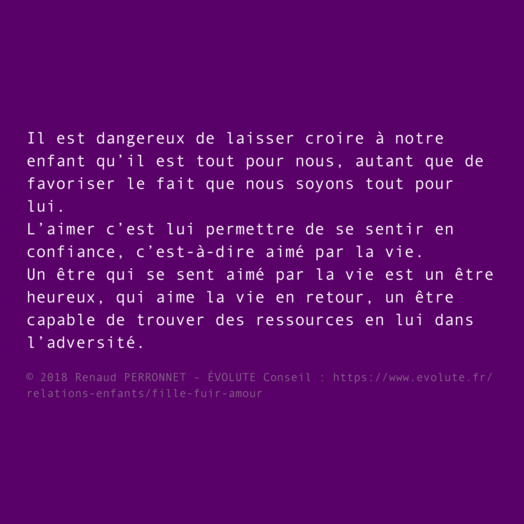 Aimer son enfant