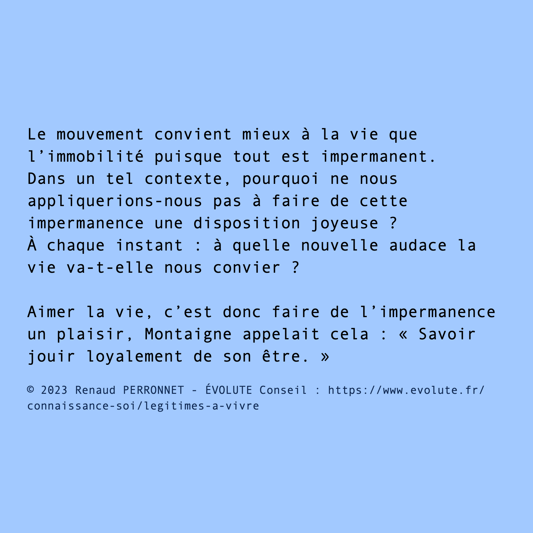 Aimer la vie