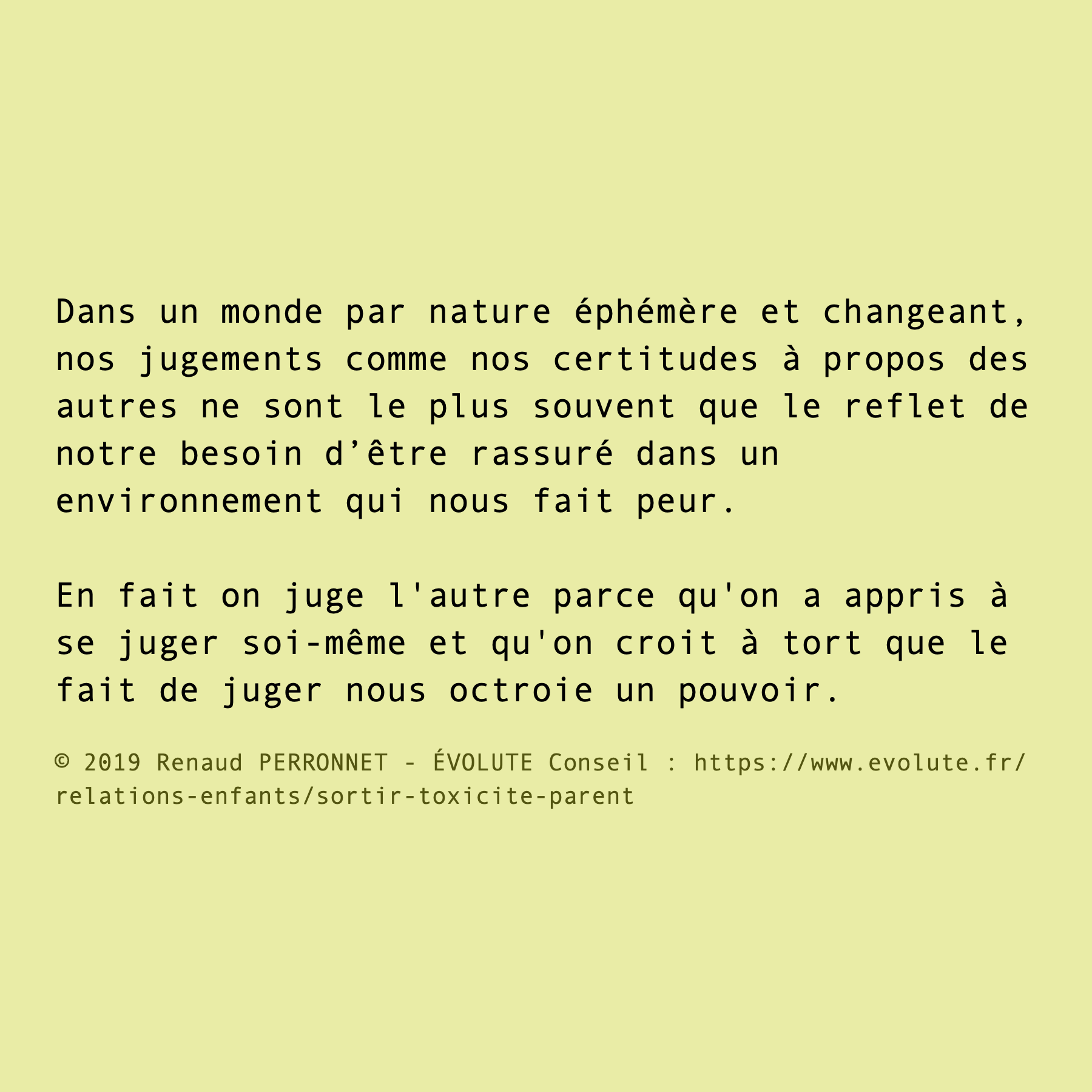 Certitudes relationnelles
