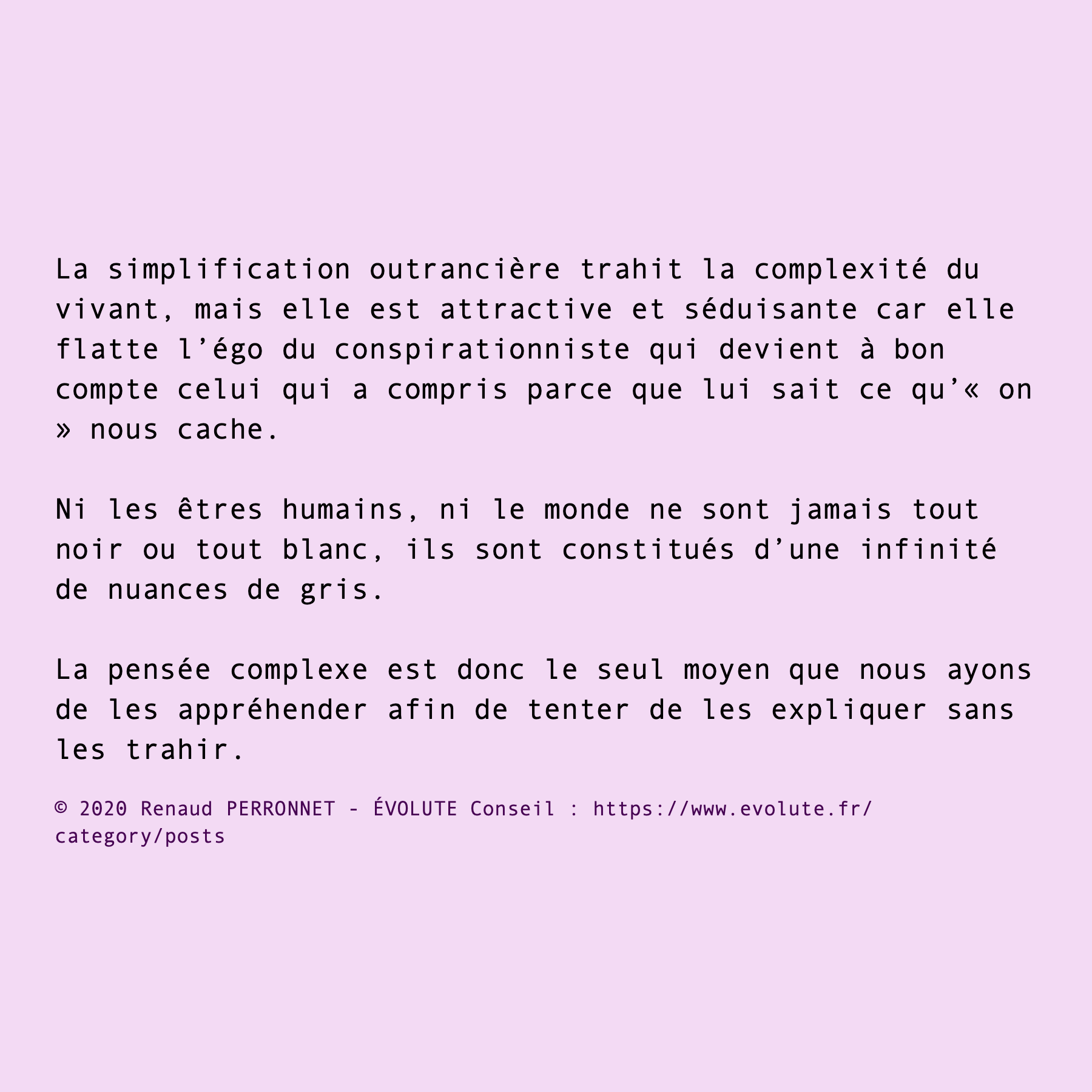 Conspirationnisme ou complexité ?