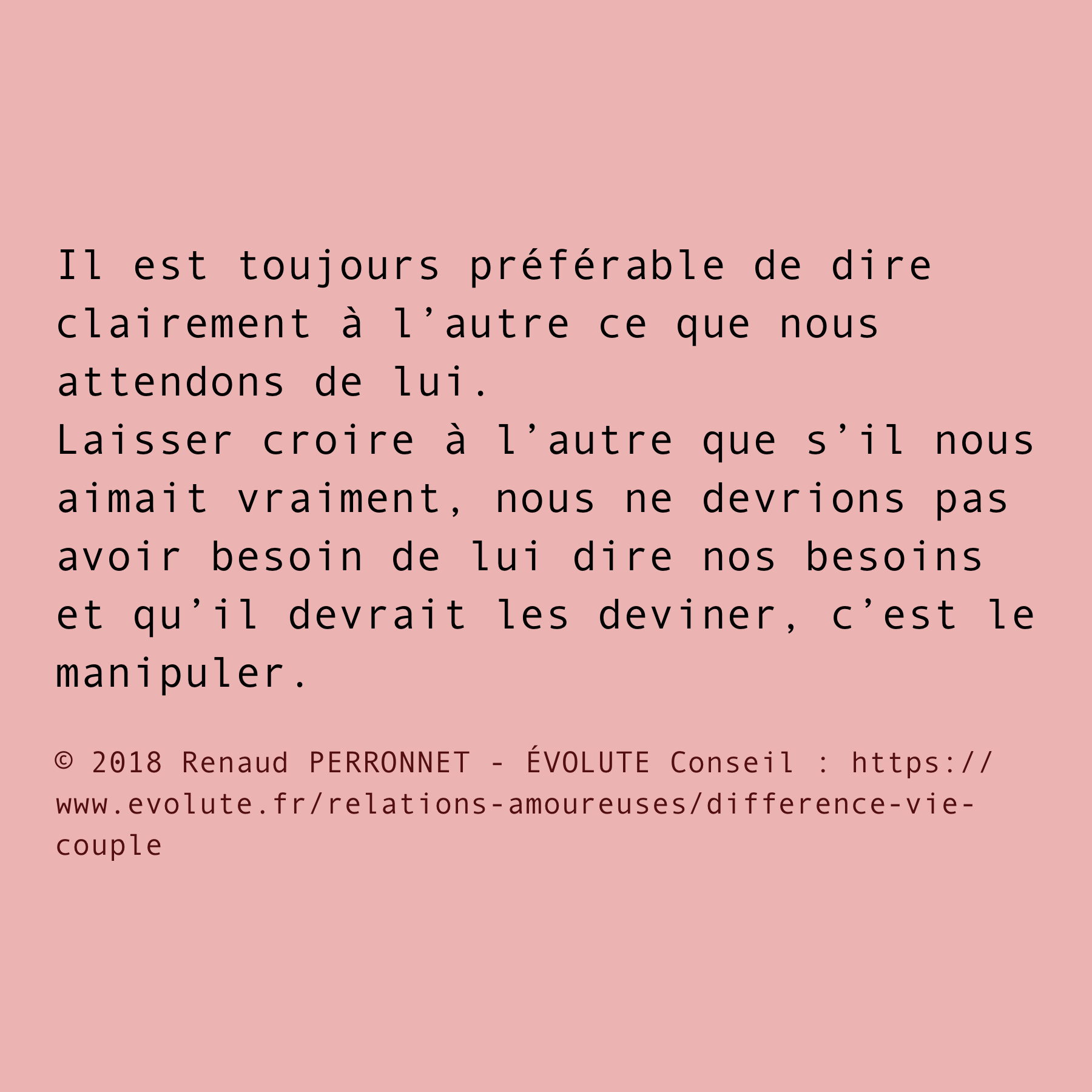 Dire ou ne pas dire ?