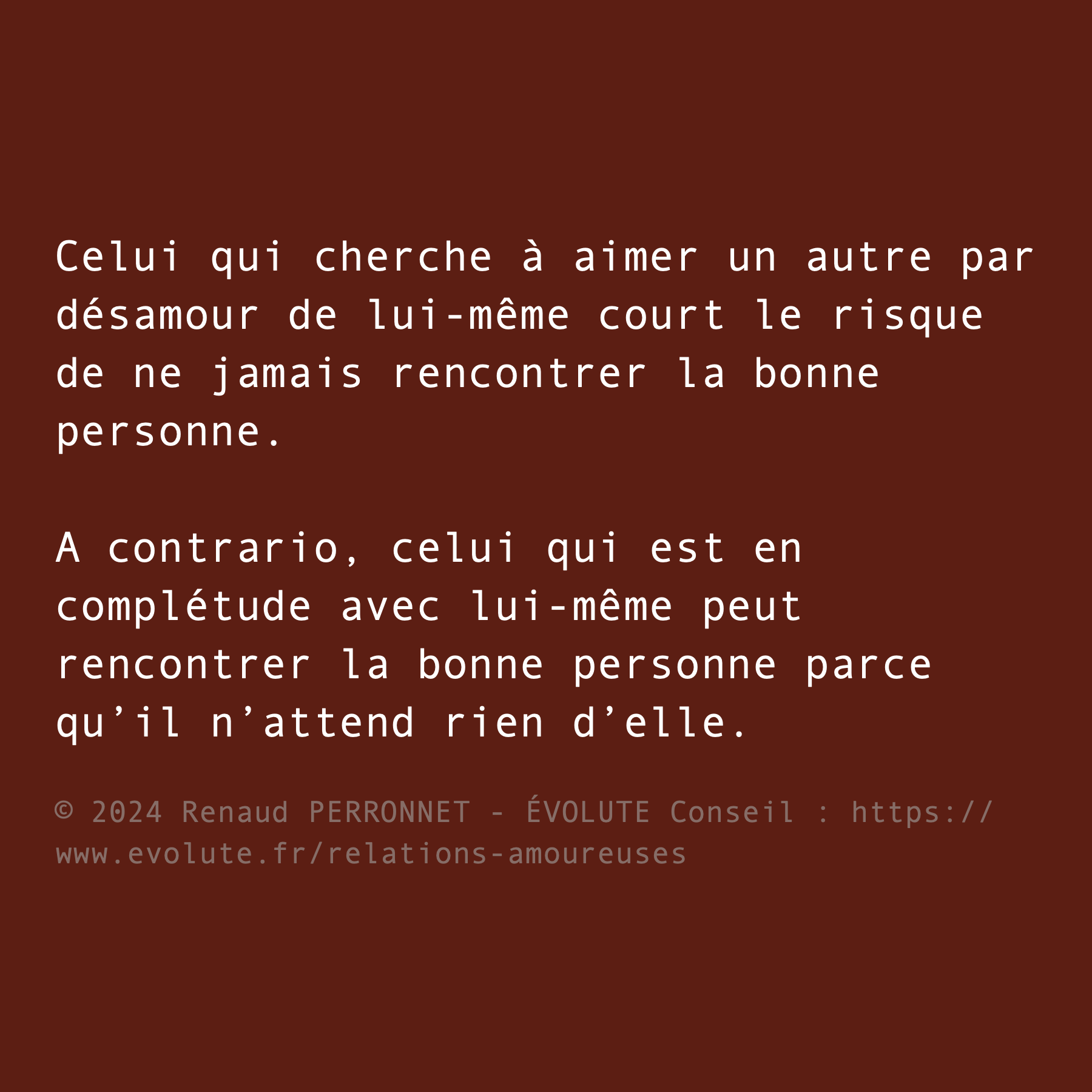 La bonne personne