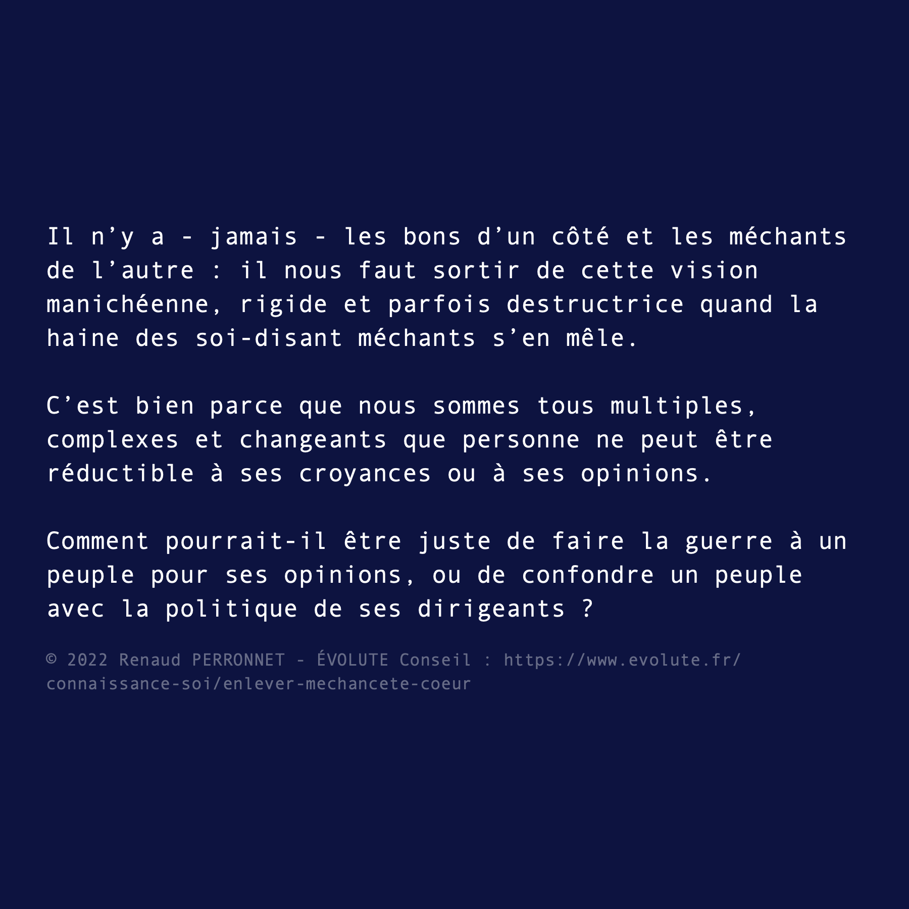 Bons et méchants