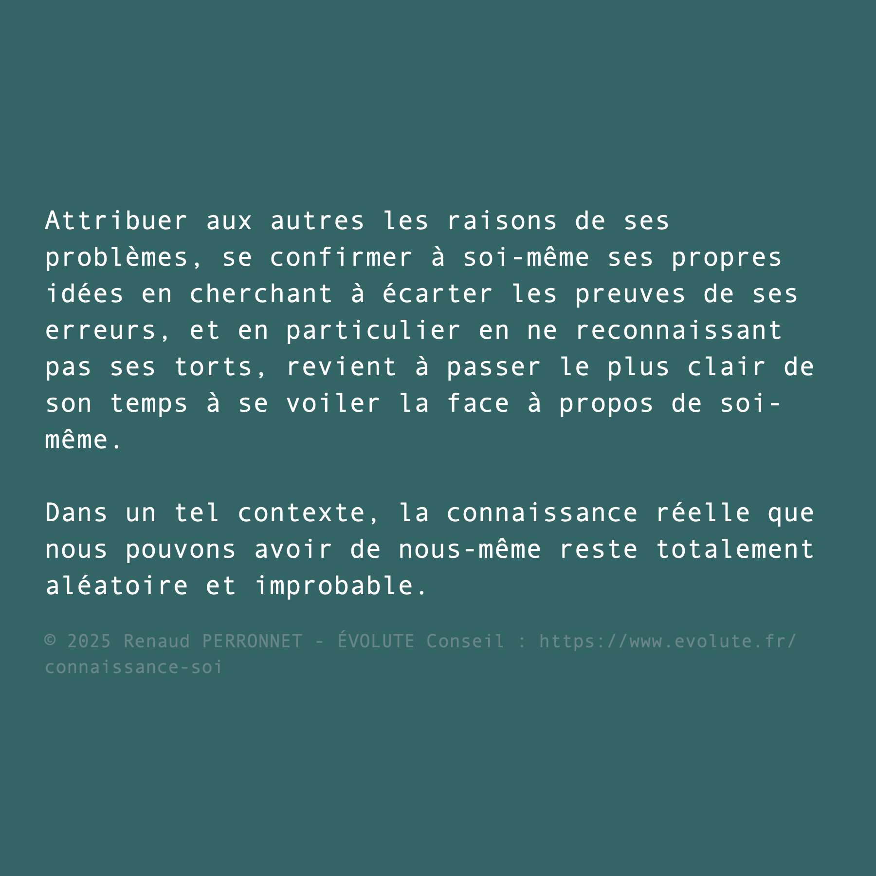 Connaissance de soi
