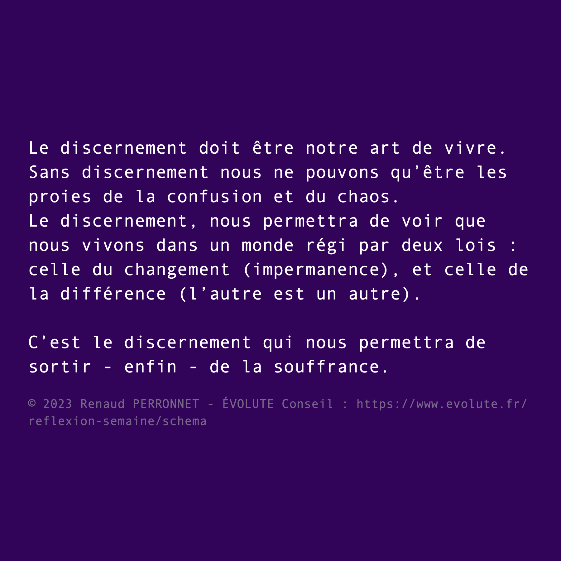 La voie du discernement