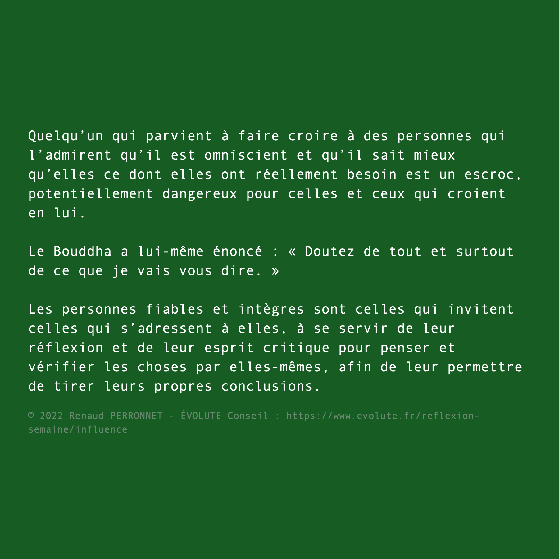 Doute et obscurantisme
