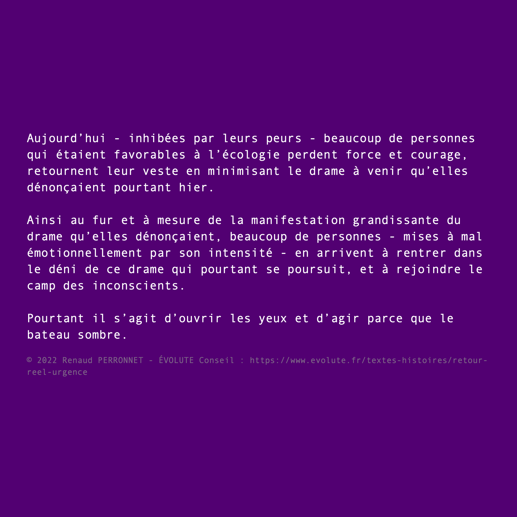 Drame et déni