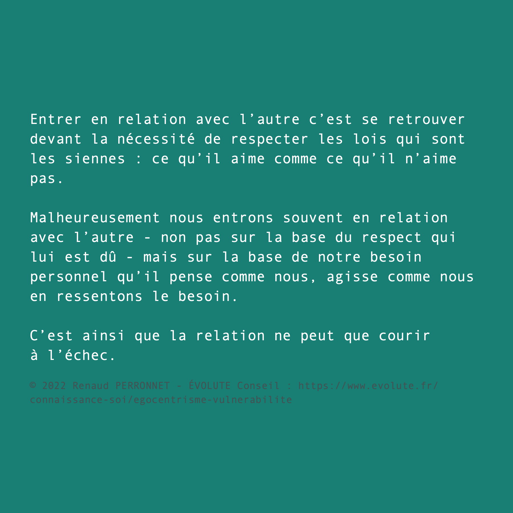 Échec de la relation