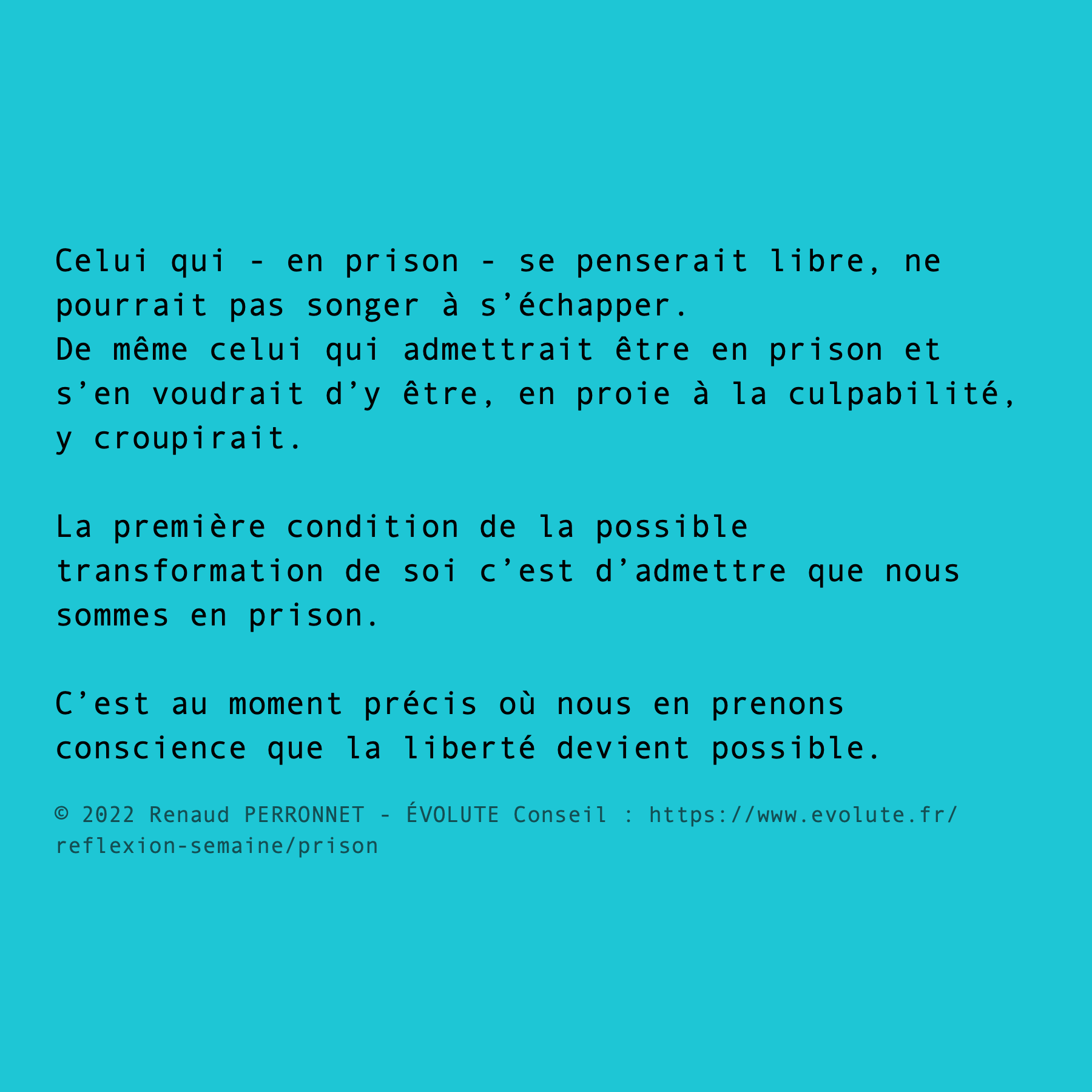 Être en prison