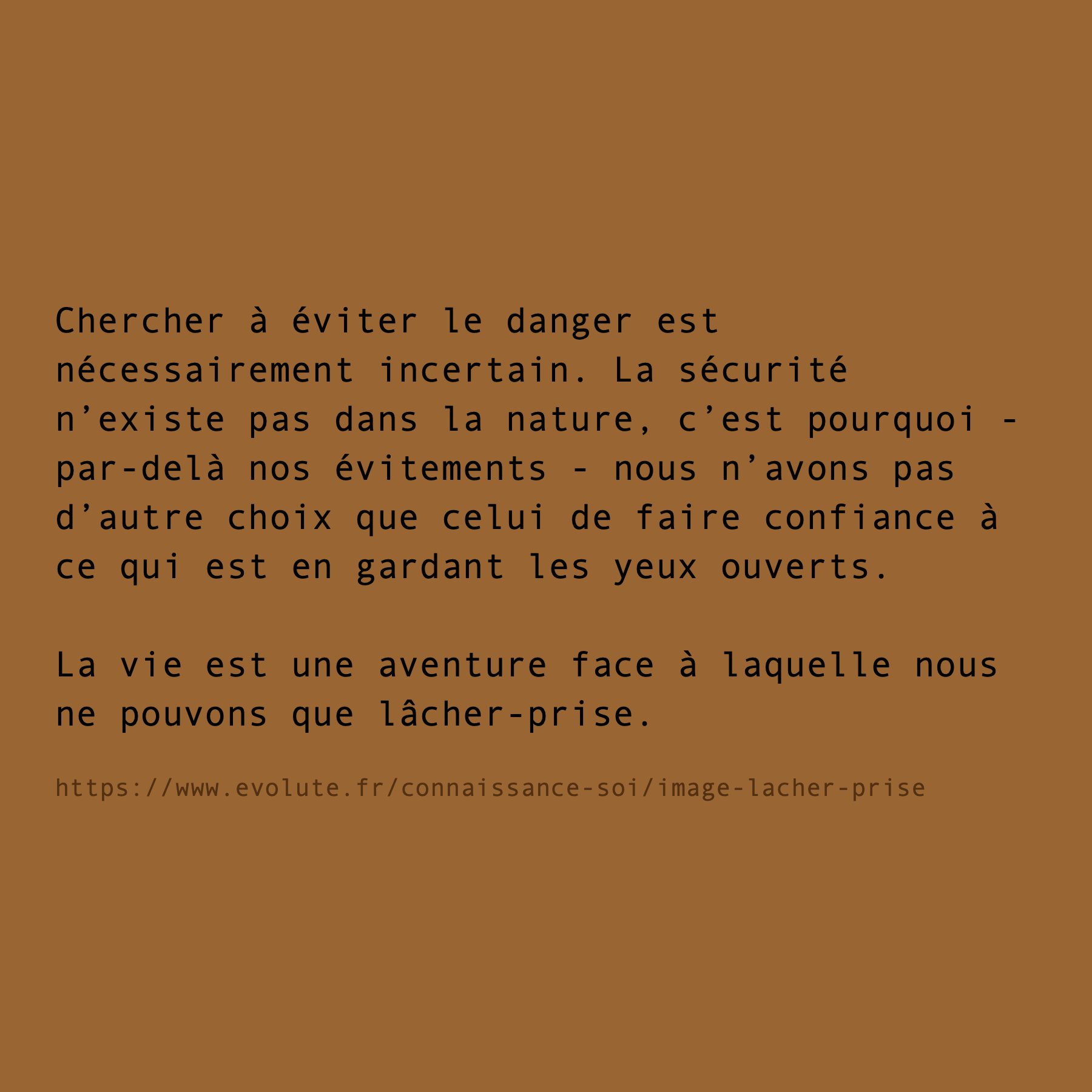 Éviter le danger