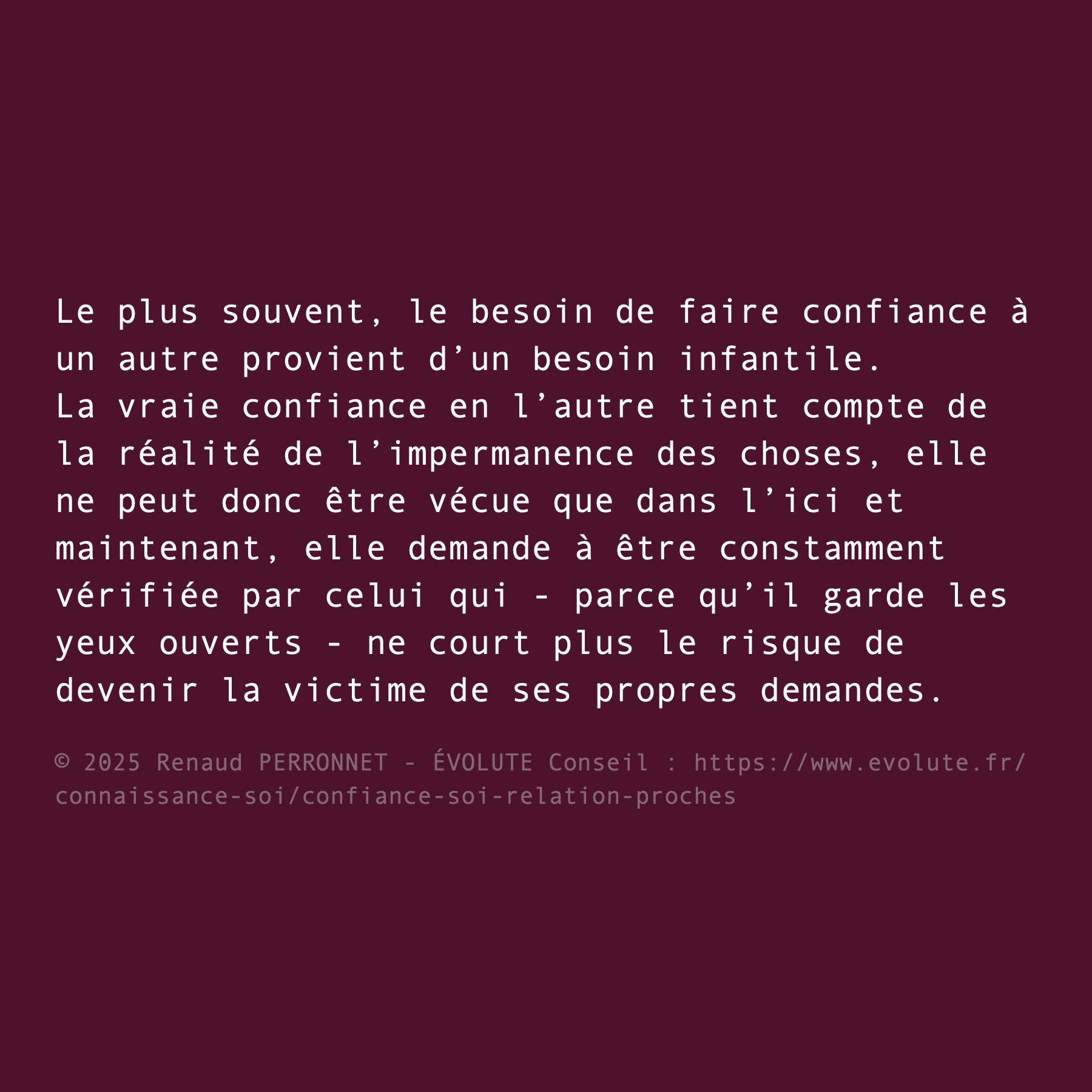 Faire confiance ?