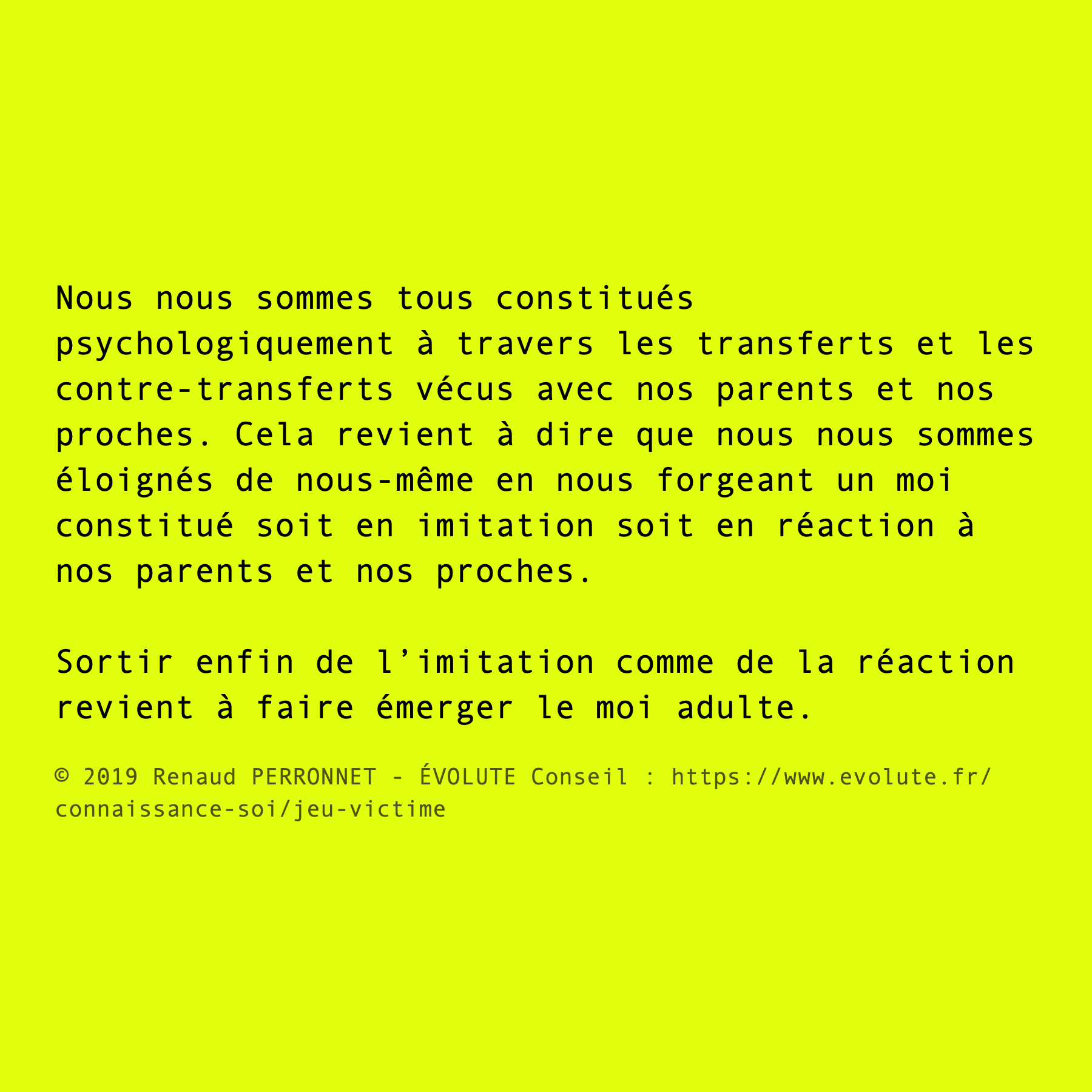 Imitation et réaction