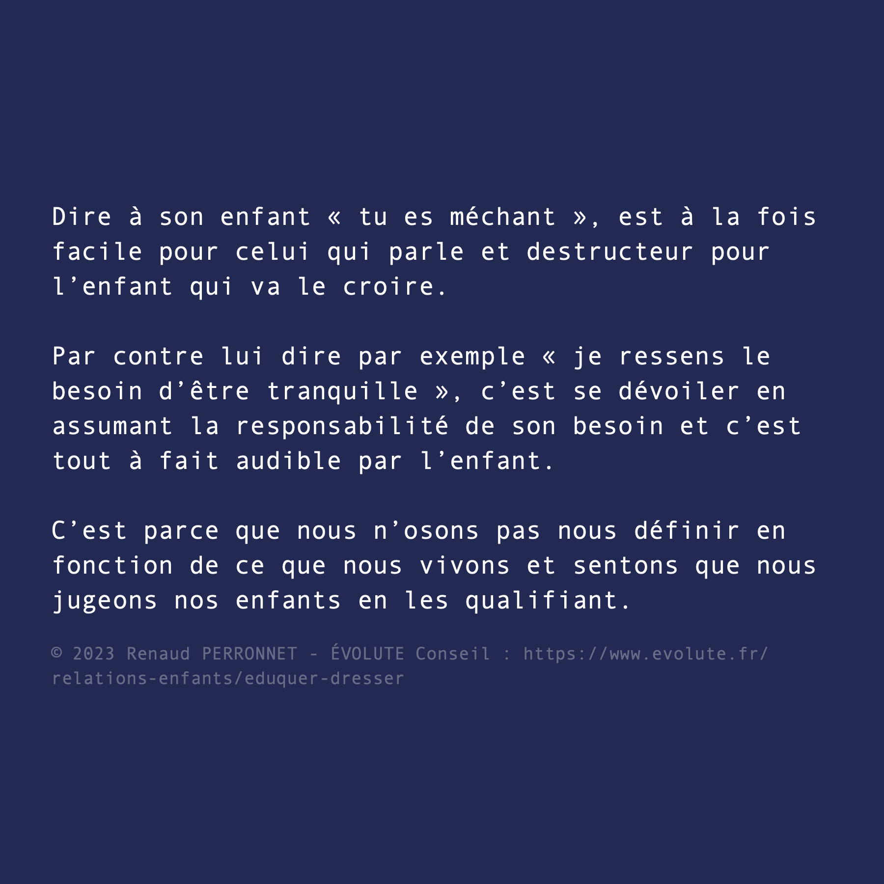 Juger son enfant