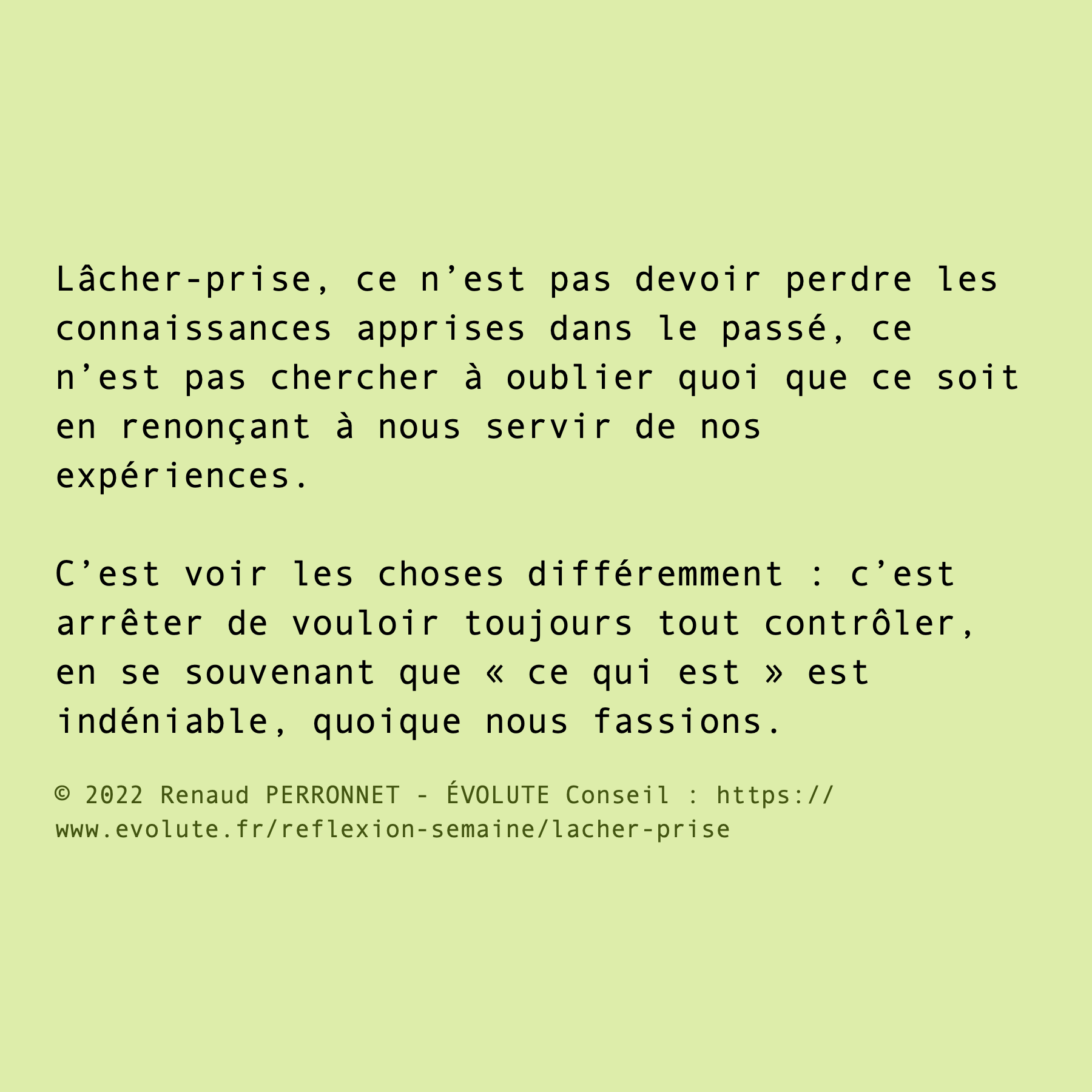 Lâcher prise