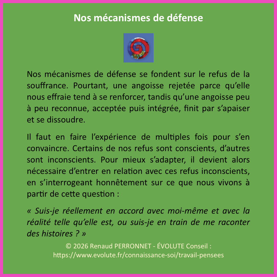 Nos mécanismes de défense 1