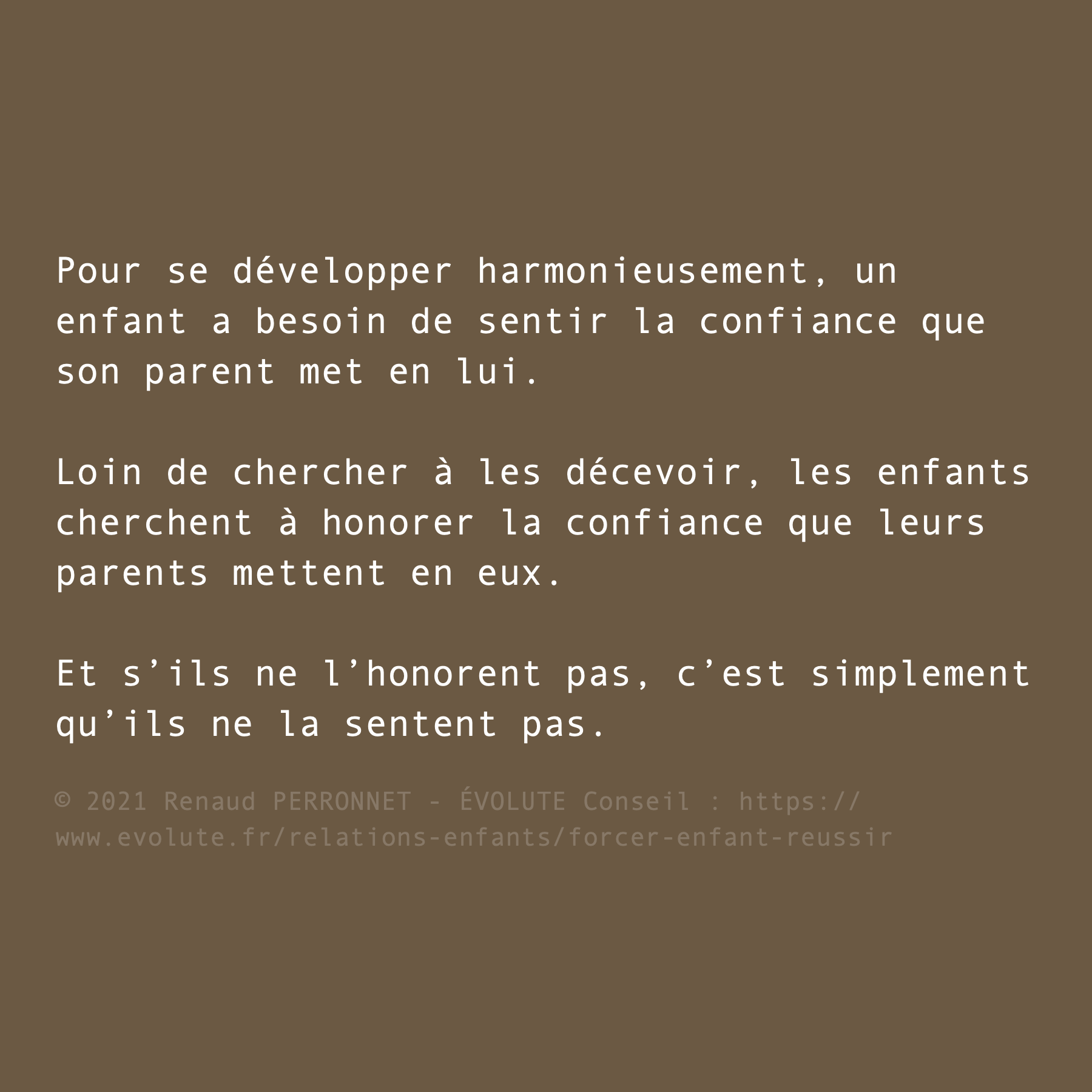 Montrer la confiance