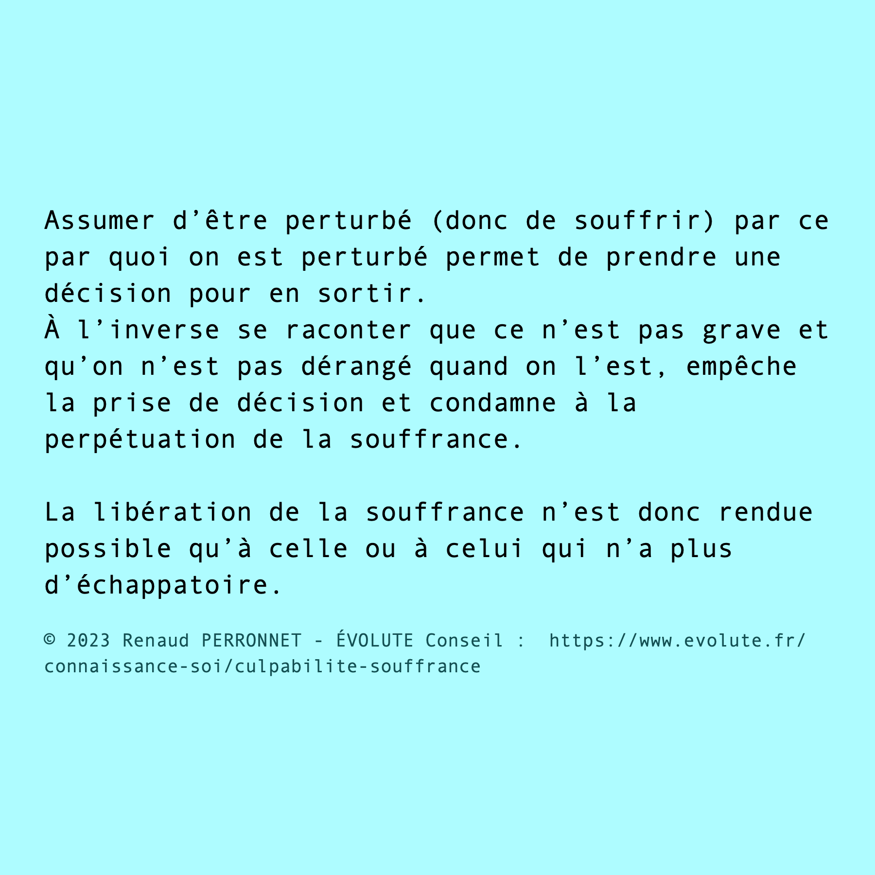 Pas d'échapppatoire