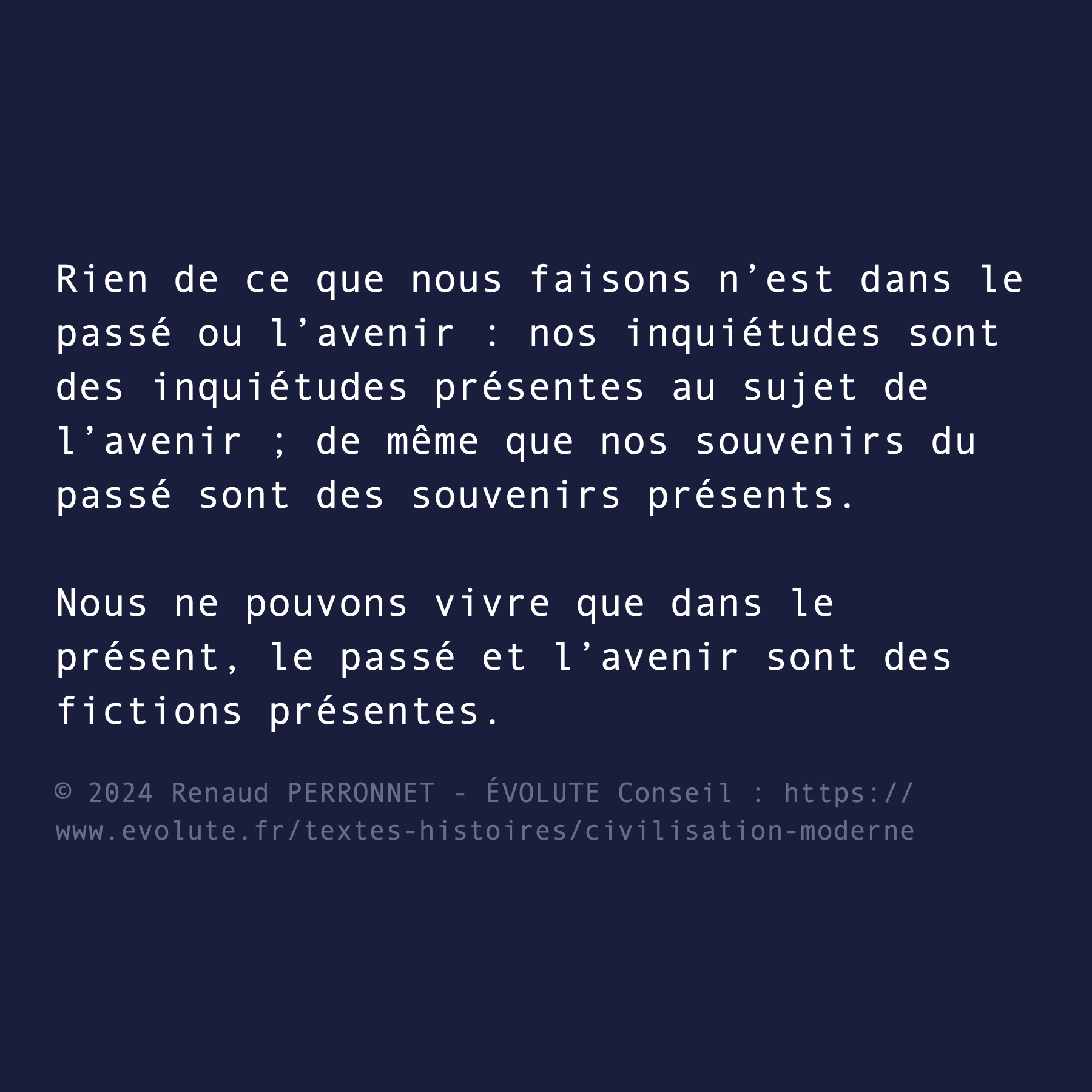 Tout au présent