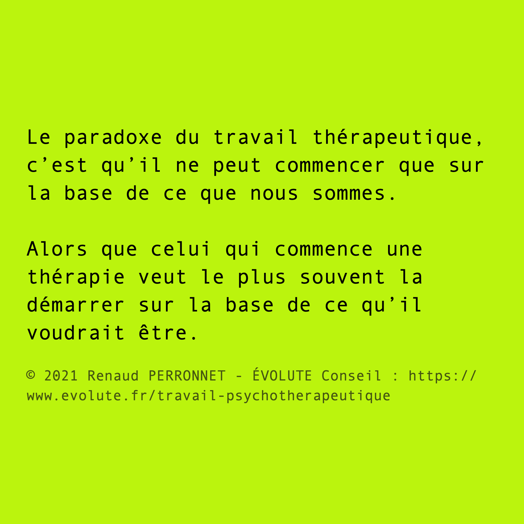 Travail thérapeutique