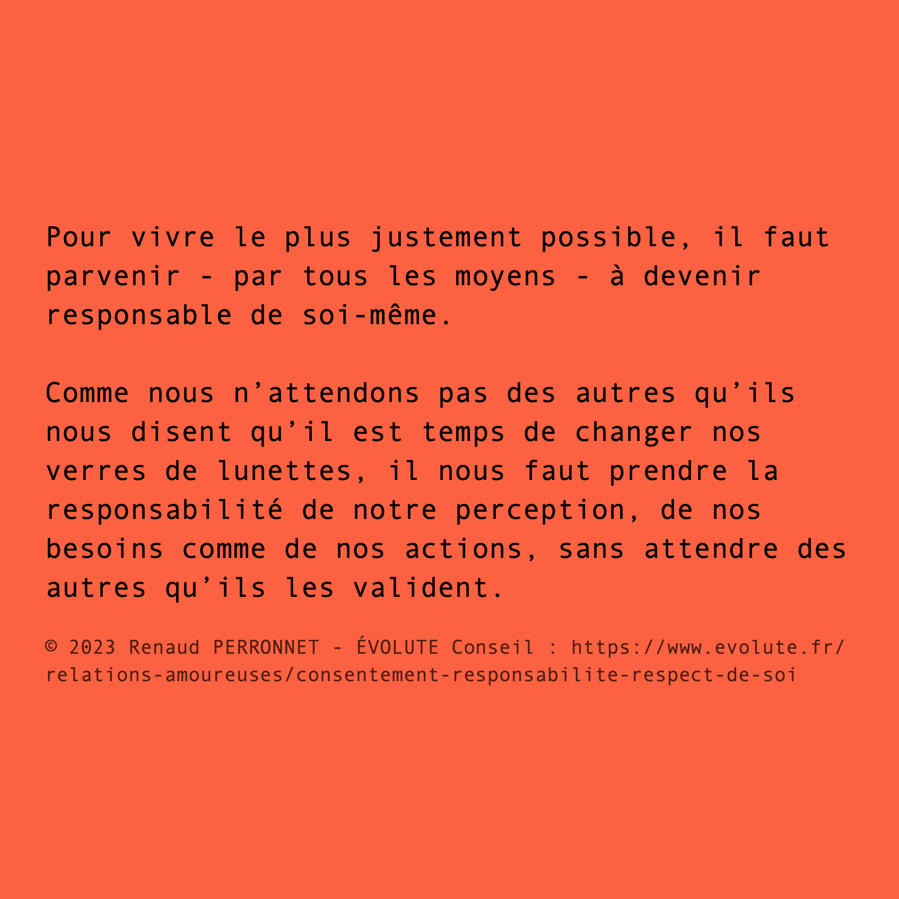 Vivre justement