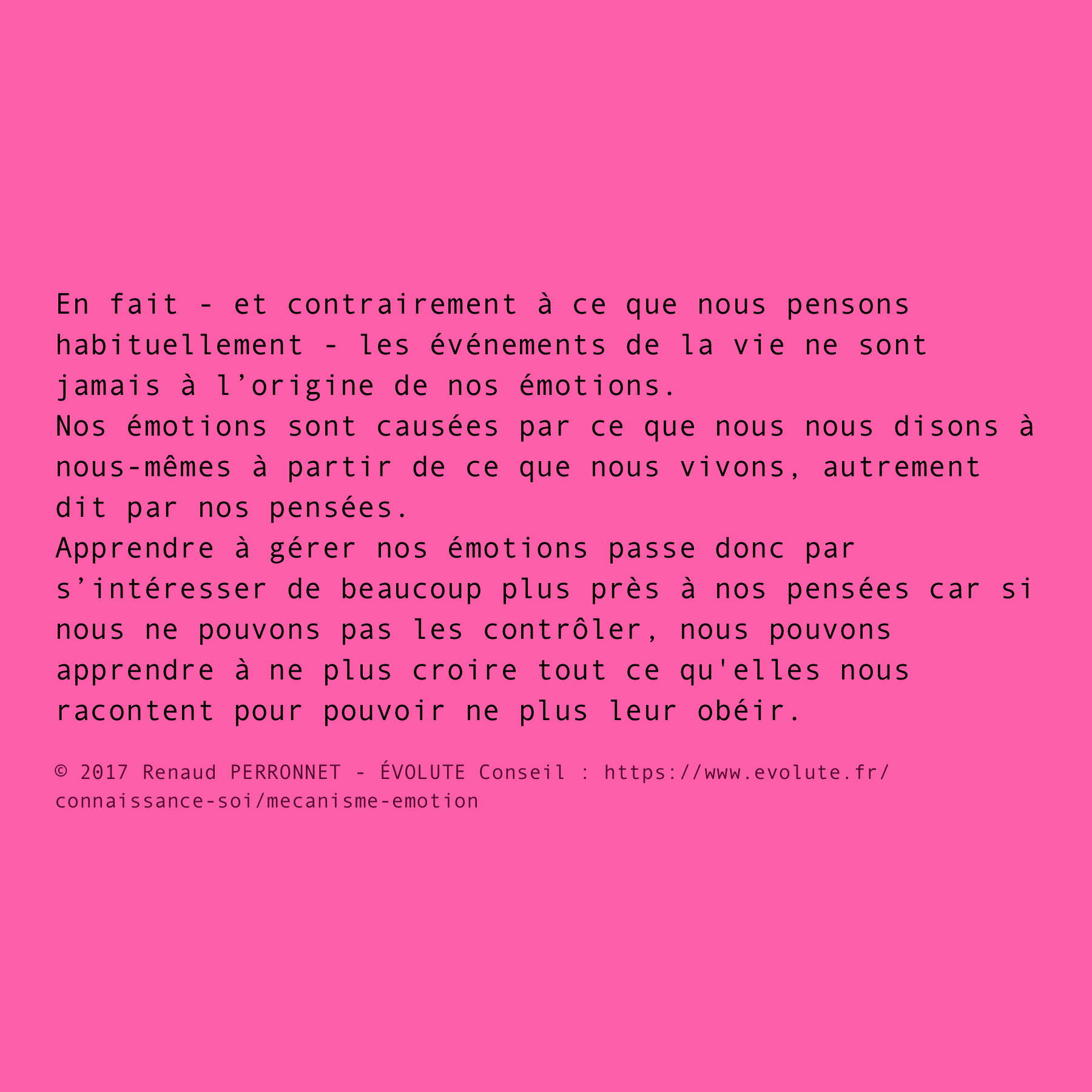 Emotions et pensées