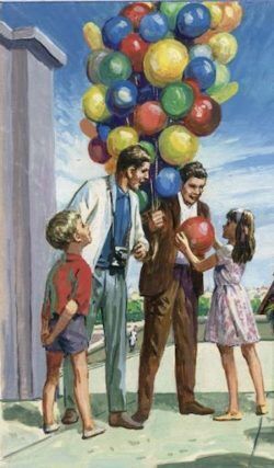 L'enfant et les ballons