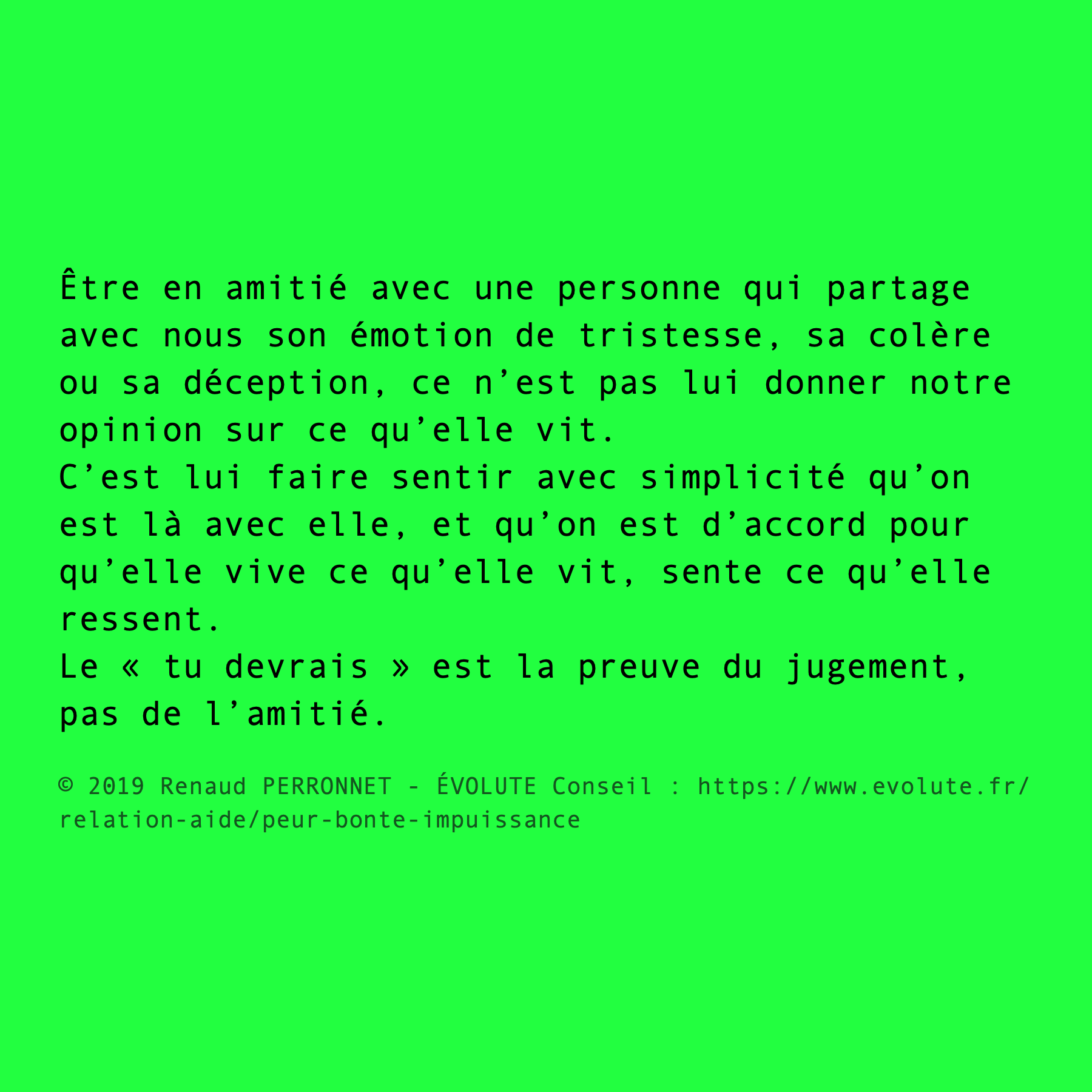 Être en amitié