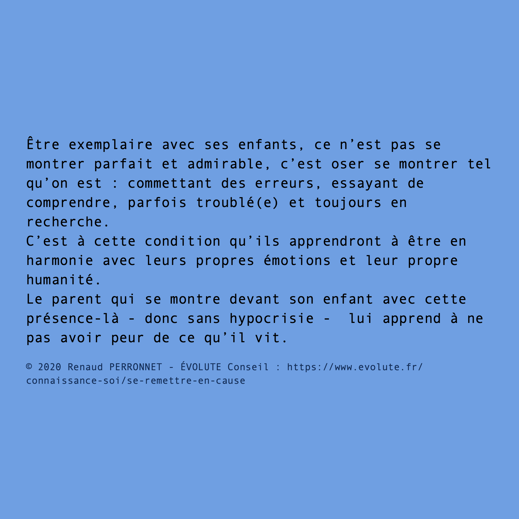 Être exemplaire