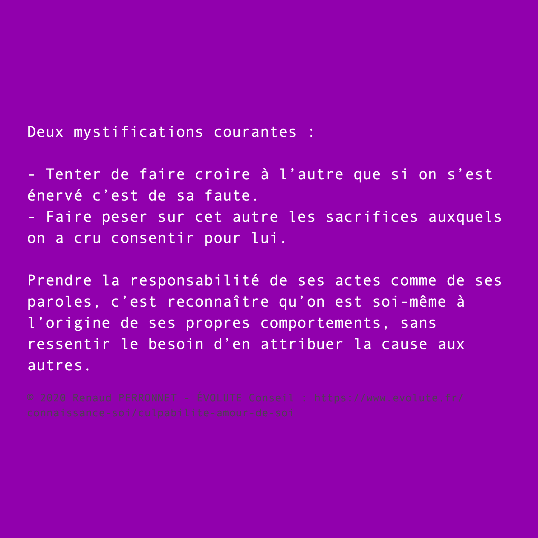 Être responsable