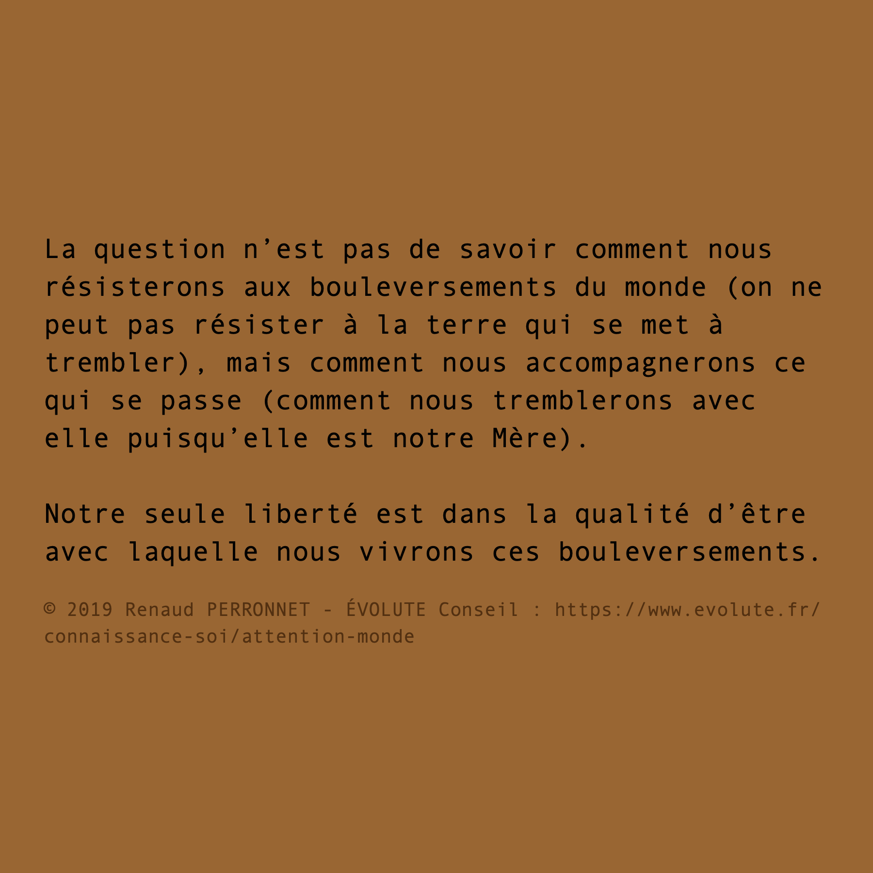 Qualité d'être