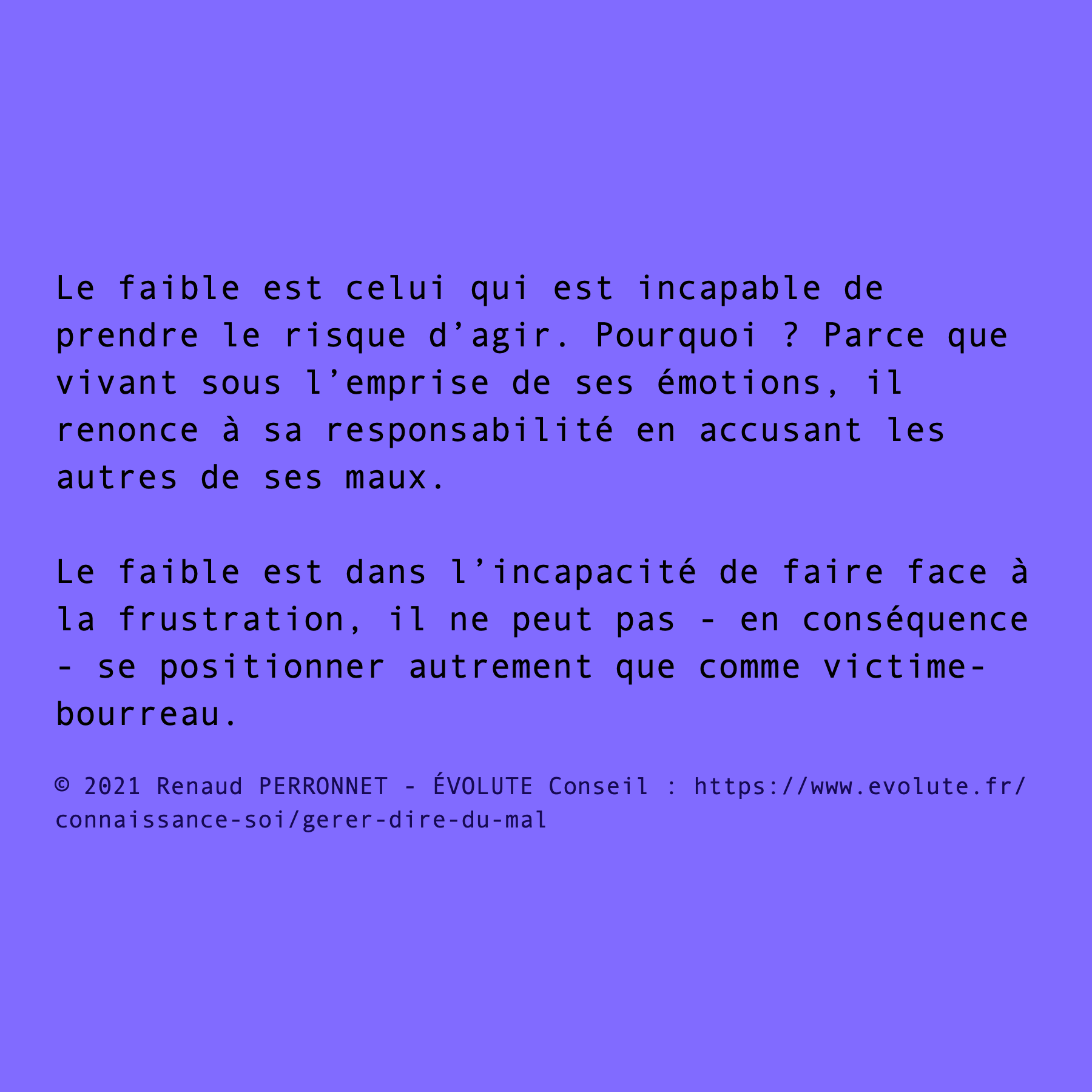 Le faible
