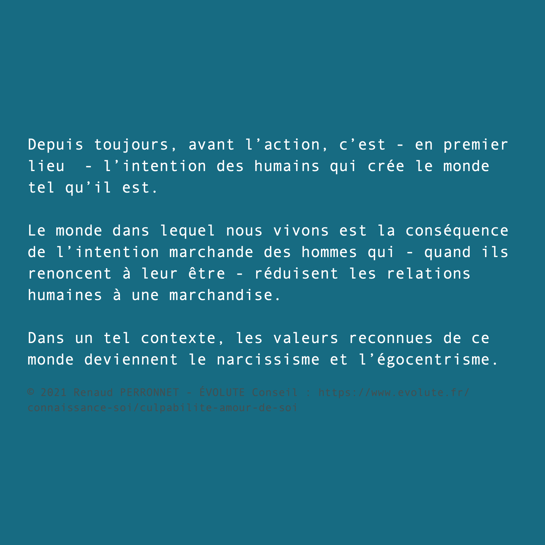 La force de l'intention