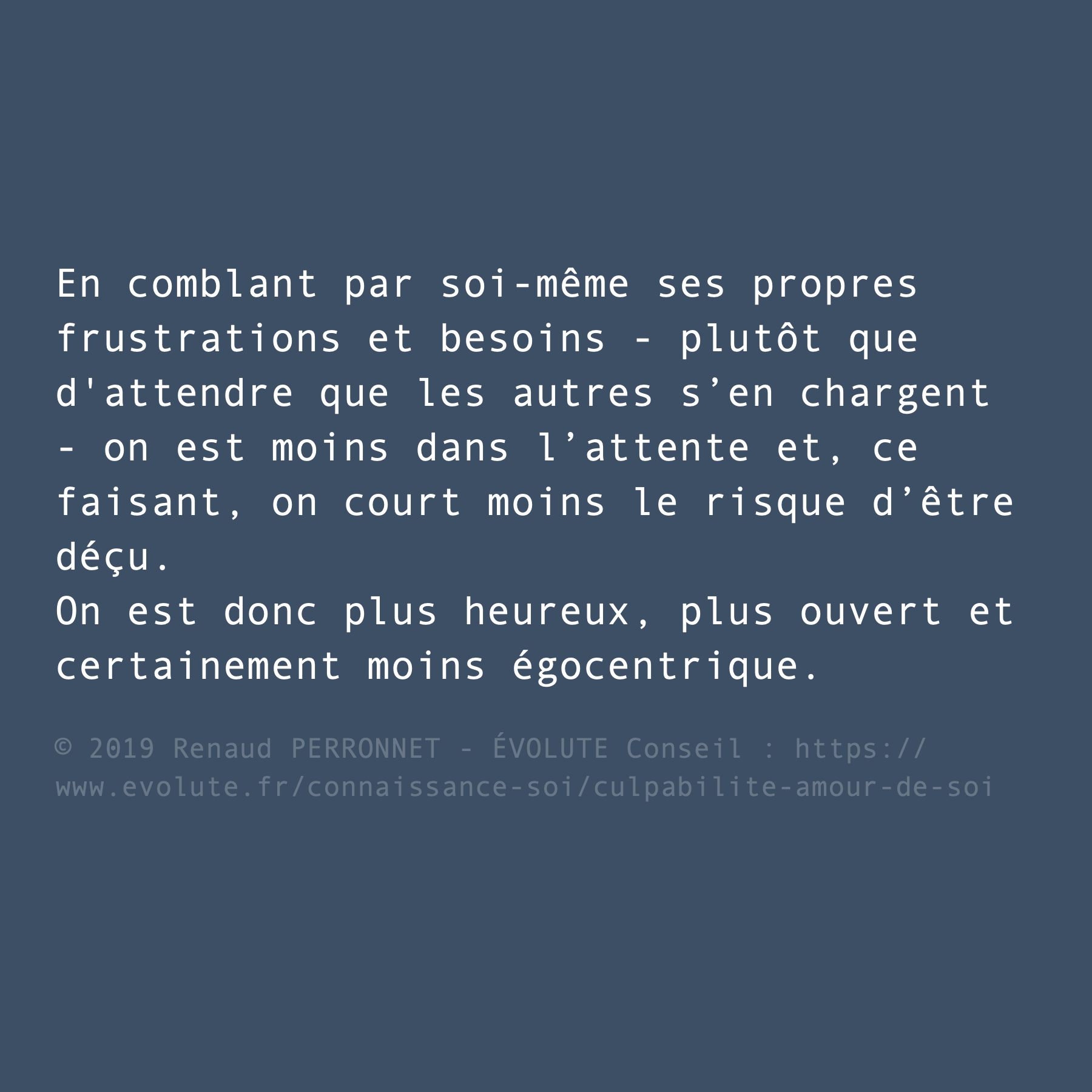 S'occuper de soi-même