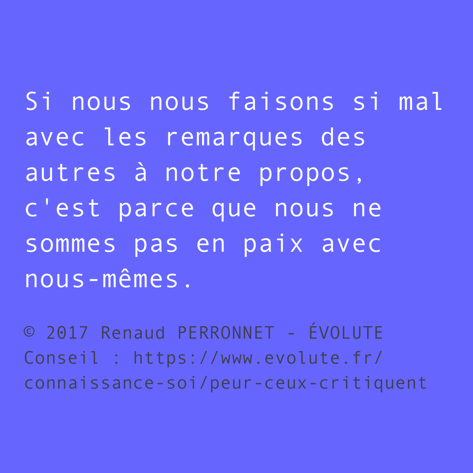 Paix avec soi-même