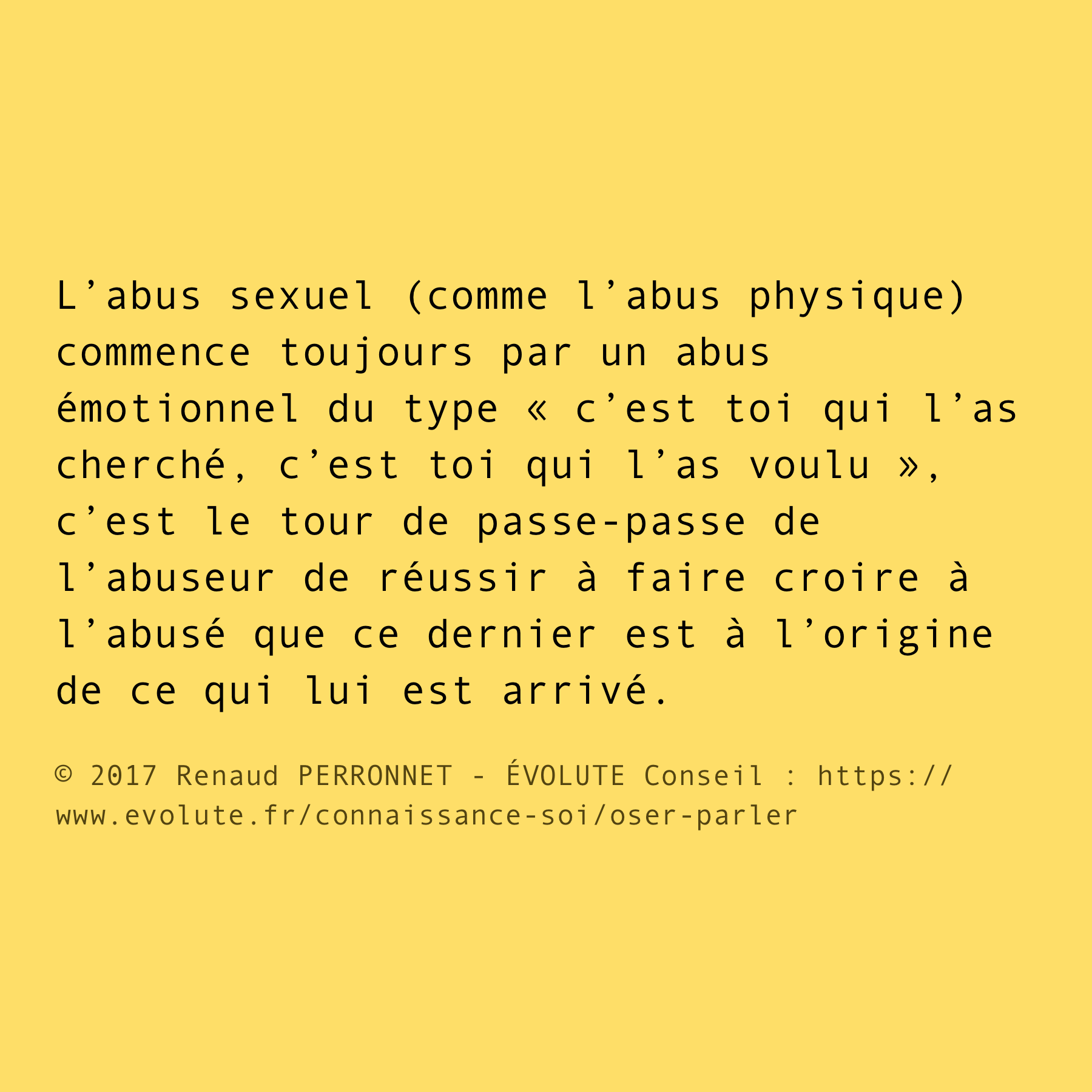 Le tour de passe passe de l'abuseur