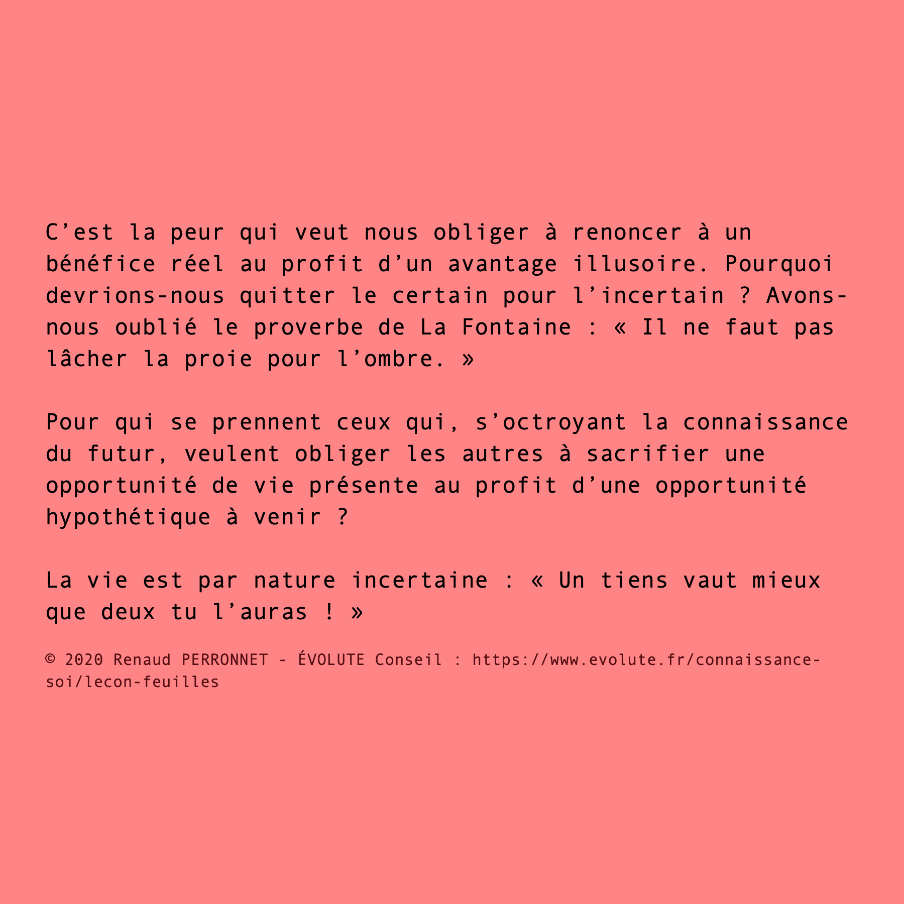 Peur et incertitude
