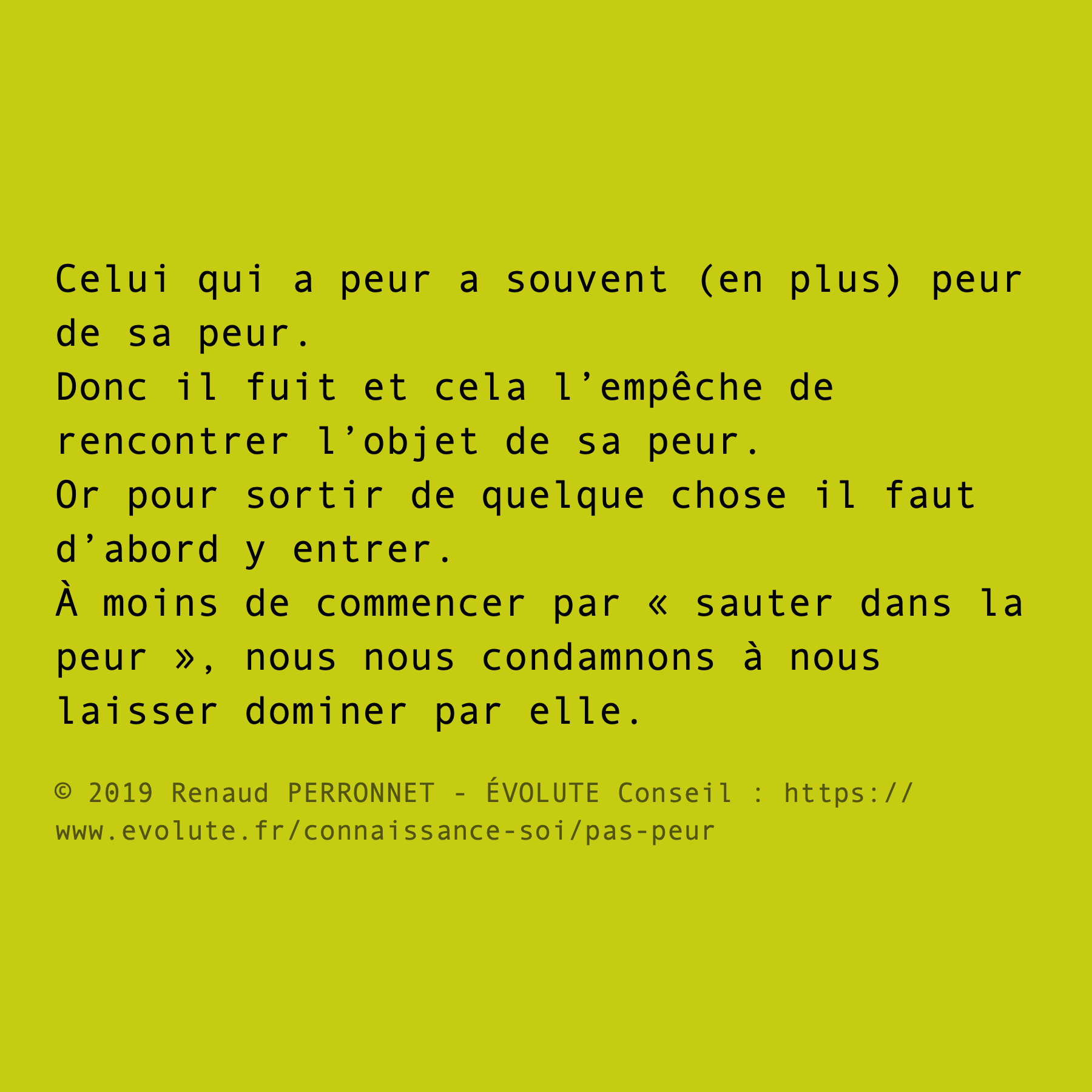 Peur de la peur