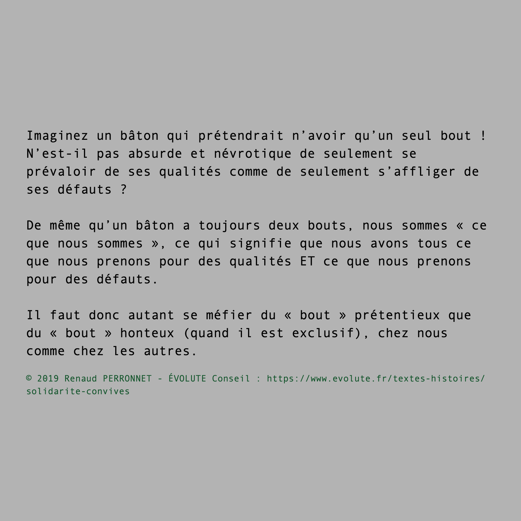 Qualités / Défauts