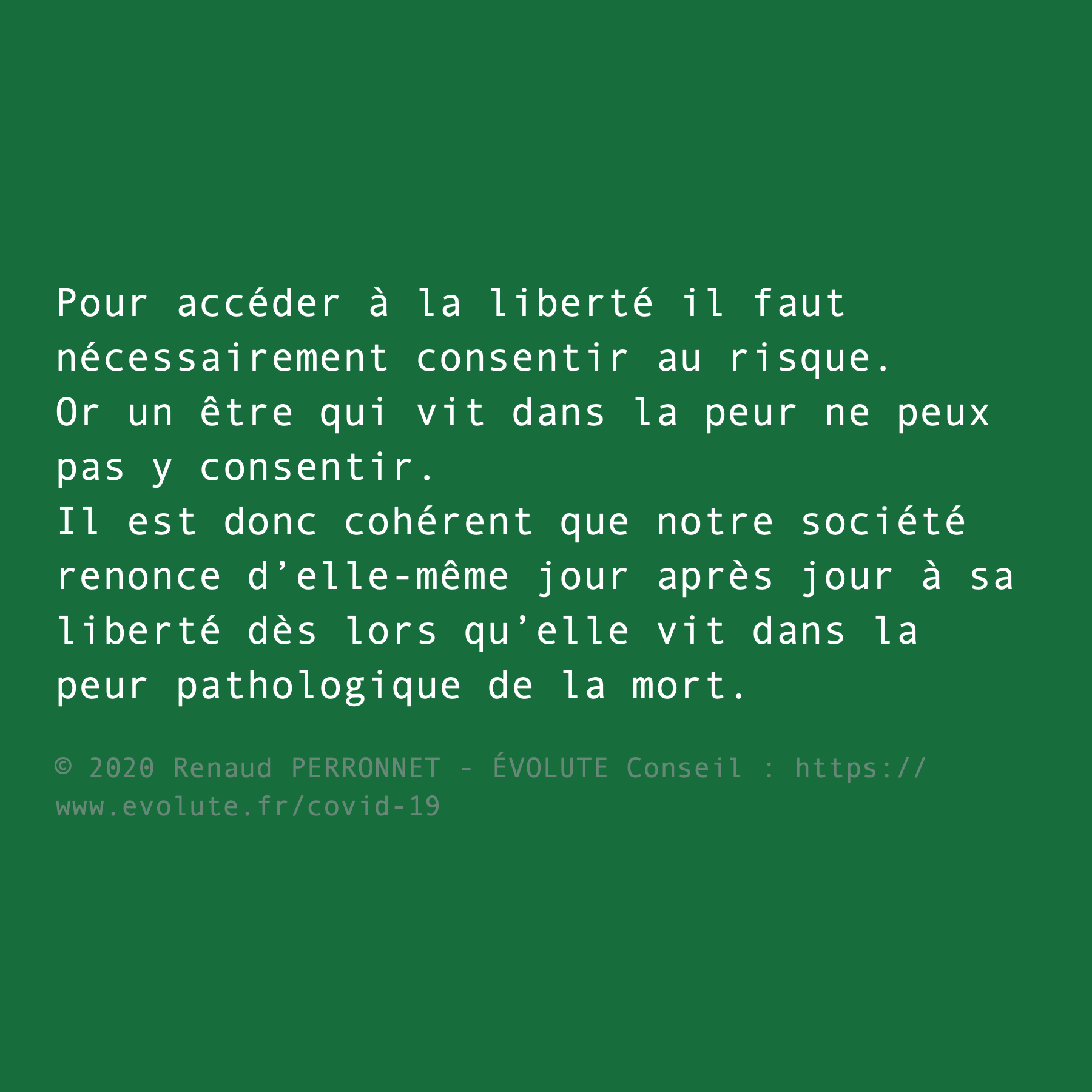 Renoncer à la liberté