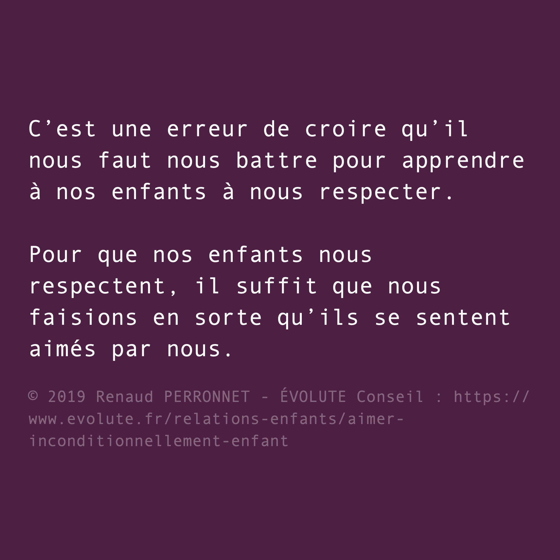 Respect des parents