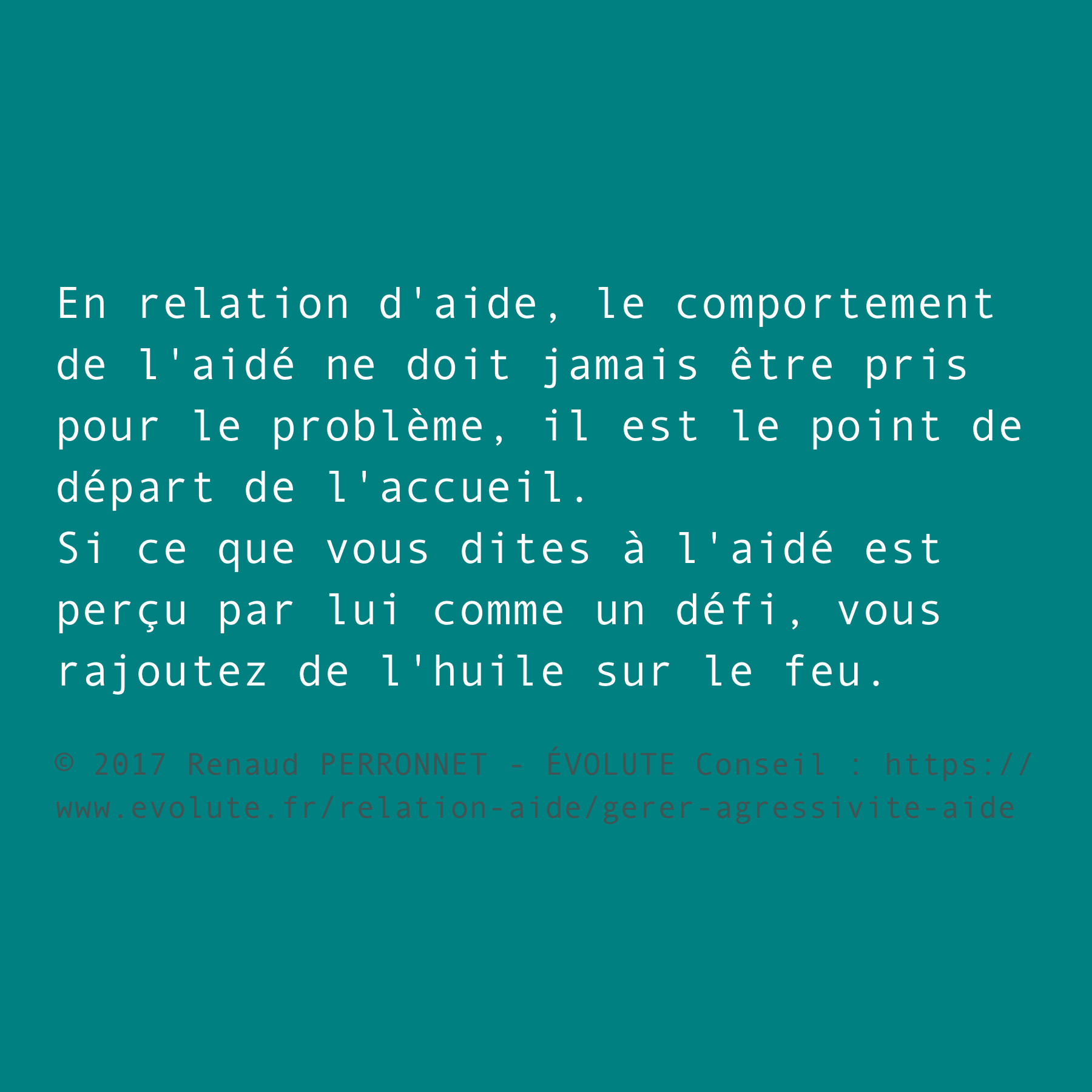 La responsabilité de l'aidant