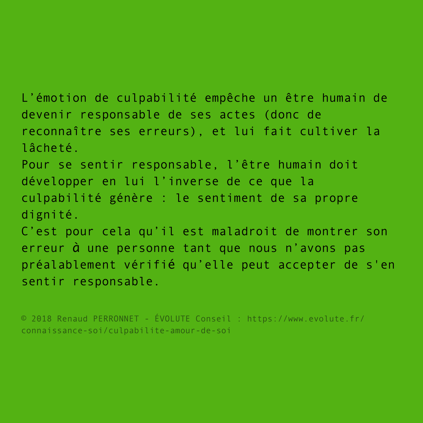 Responsable ou coupable ?