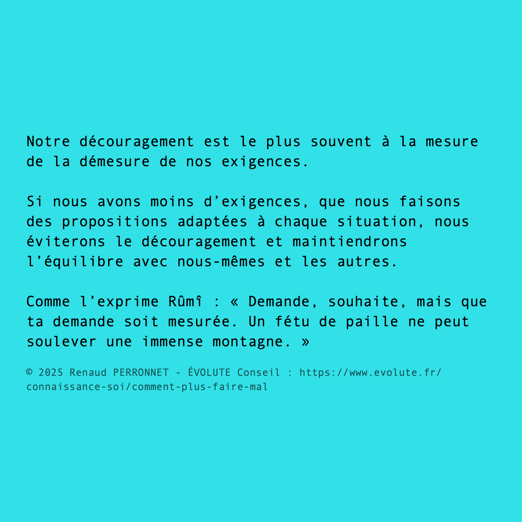 Sortir du découragement