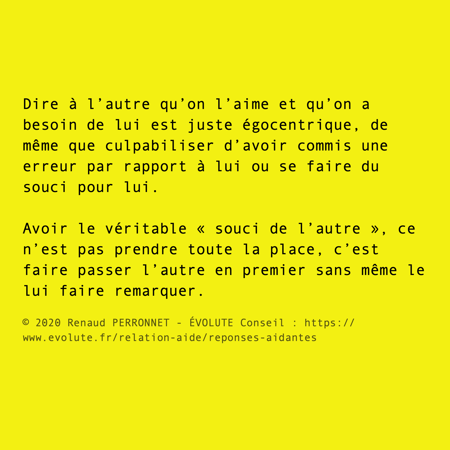Souci de l'autre