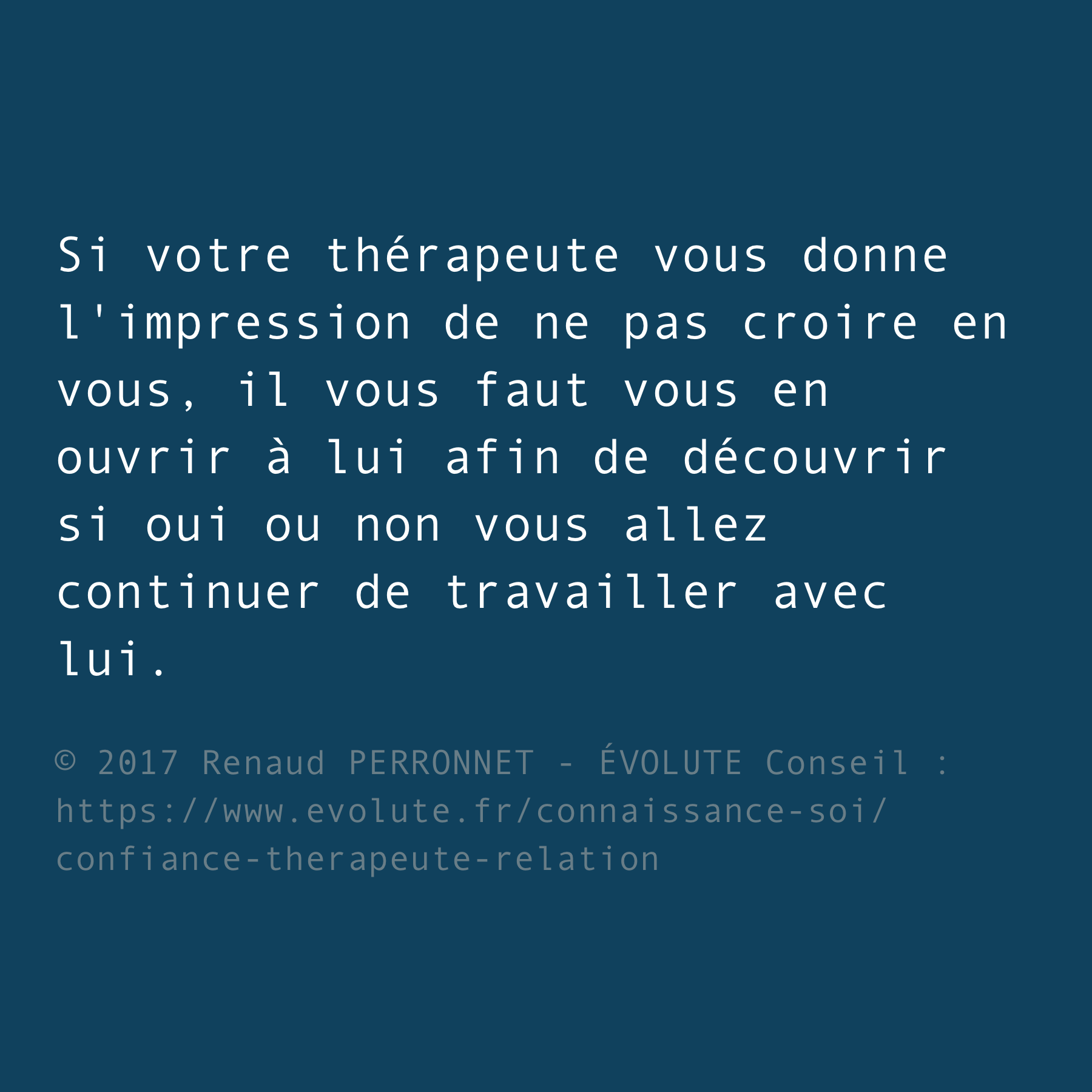 À propos de votre thérapeute