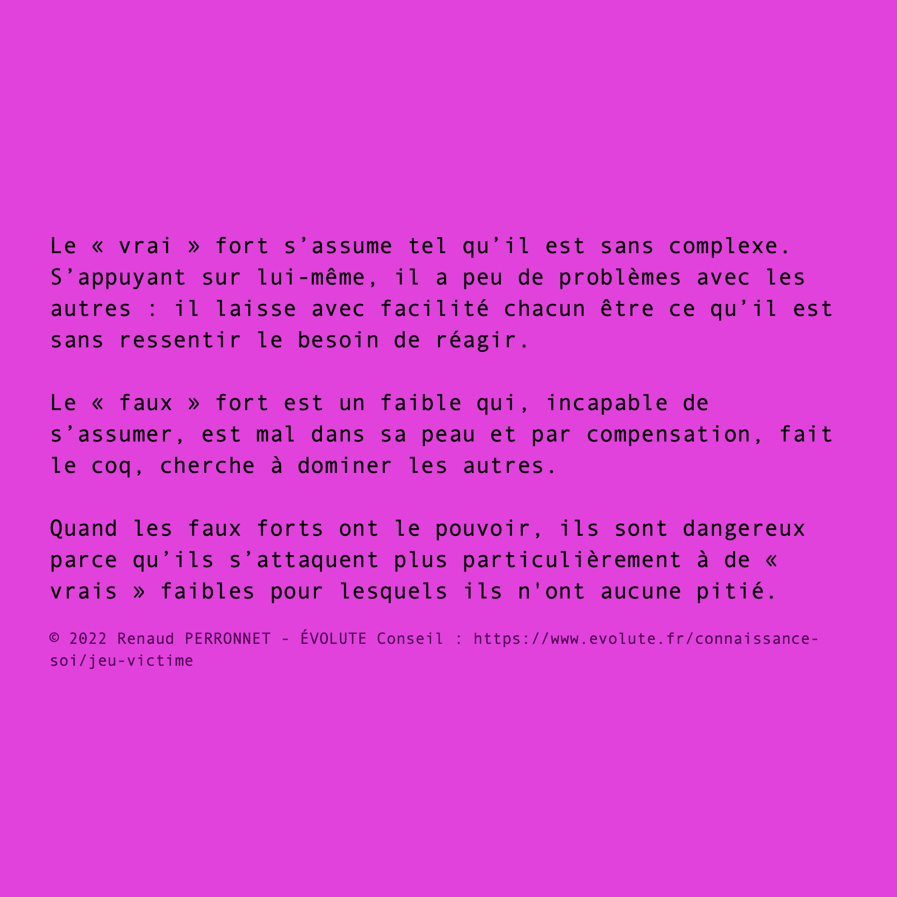Vrai ou faux fort ?